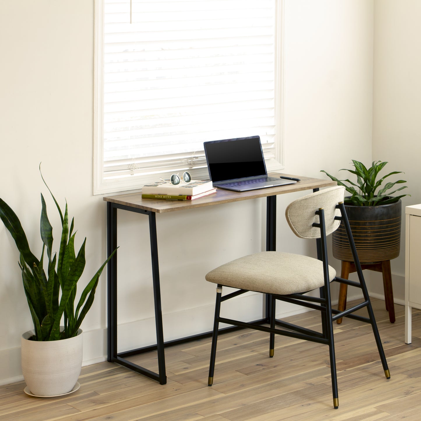 Walker Small Rustic Natural Home Office Folding Computer Desk - 36" Rustic