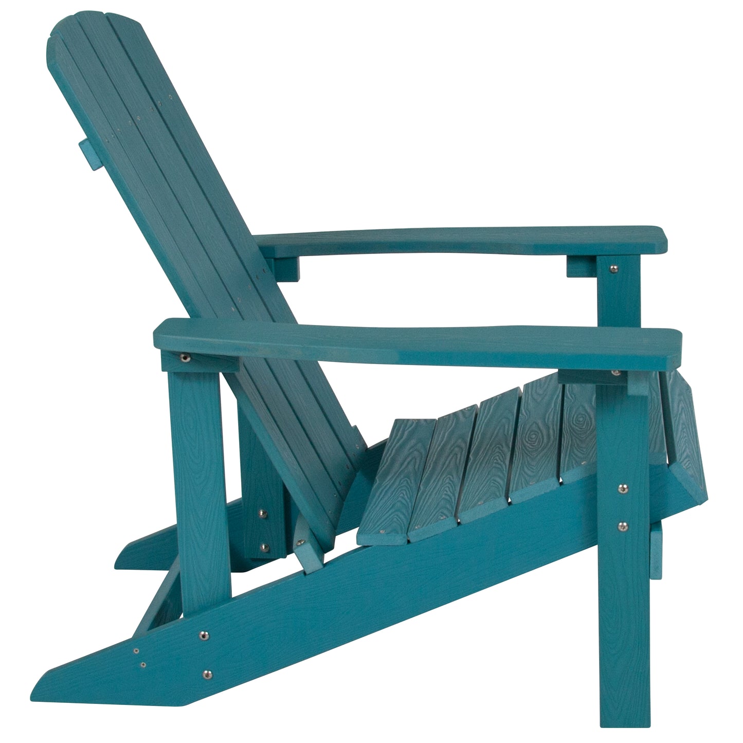 Charlestown Commercial All-Weather Poly Resin Wood Adirondack Chair in Sea Foam Sea Foam