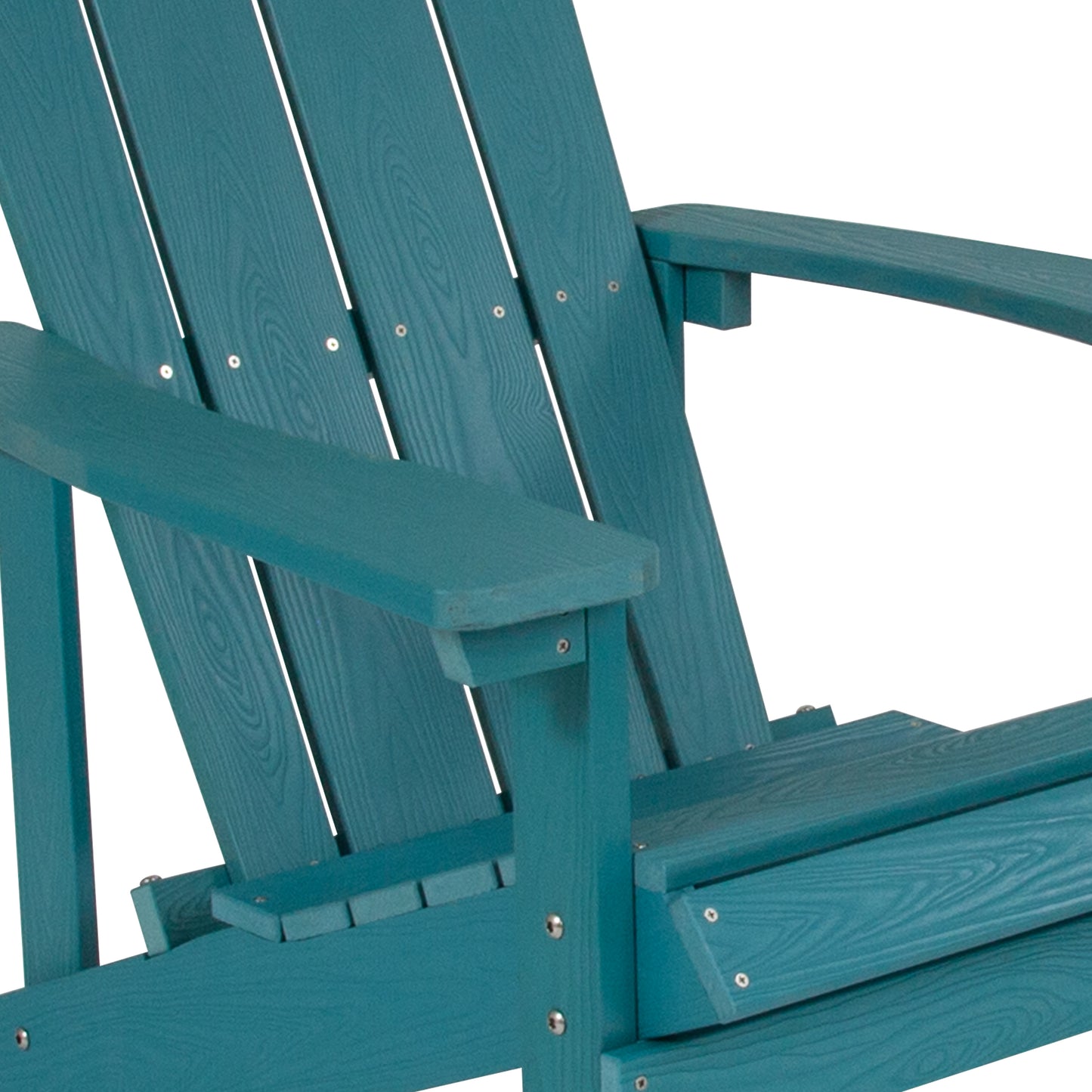 Charlestown Commercial All-Weather Poly Resin Wood Adirondack Chair in Sea Foam Sea Foam
