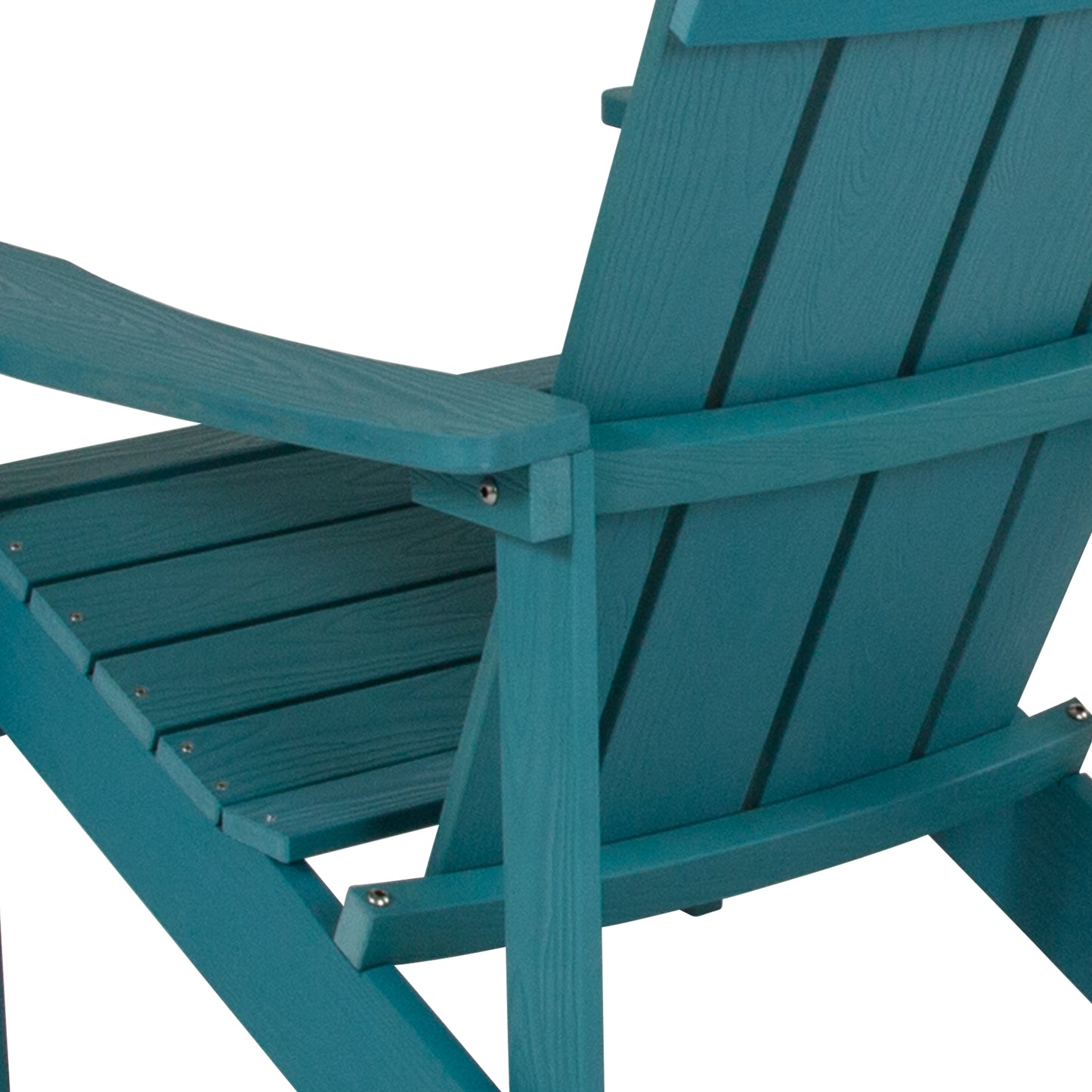Charlestown Commercial All-Weather Poly Resin Wood Adirondack Chair in Sea Foam Sea Foam
