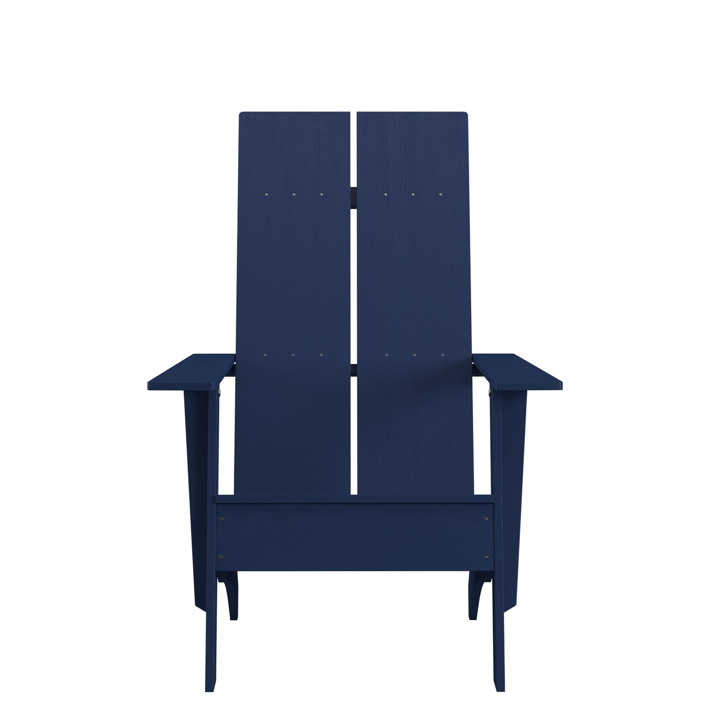 Sawyer Modern Commercial All-Weather Poly Resin Wood Adirondack Chair in Navy Navy