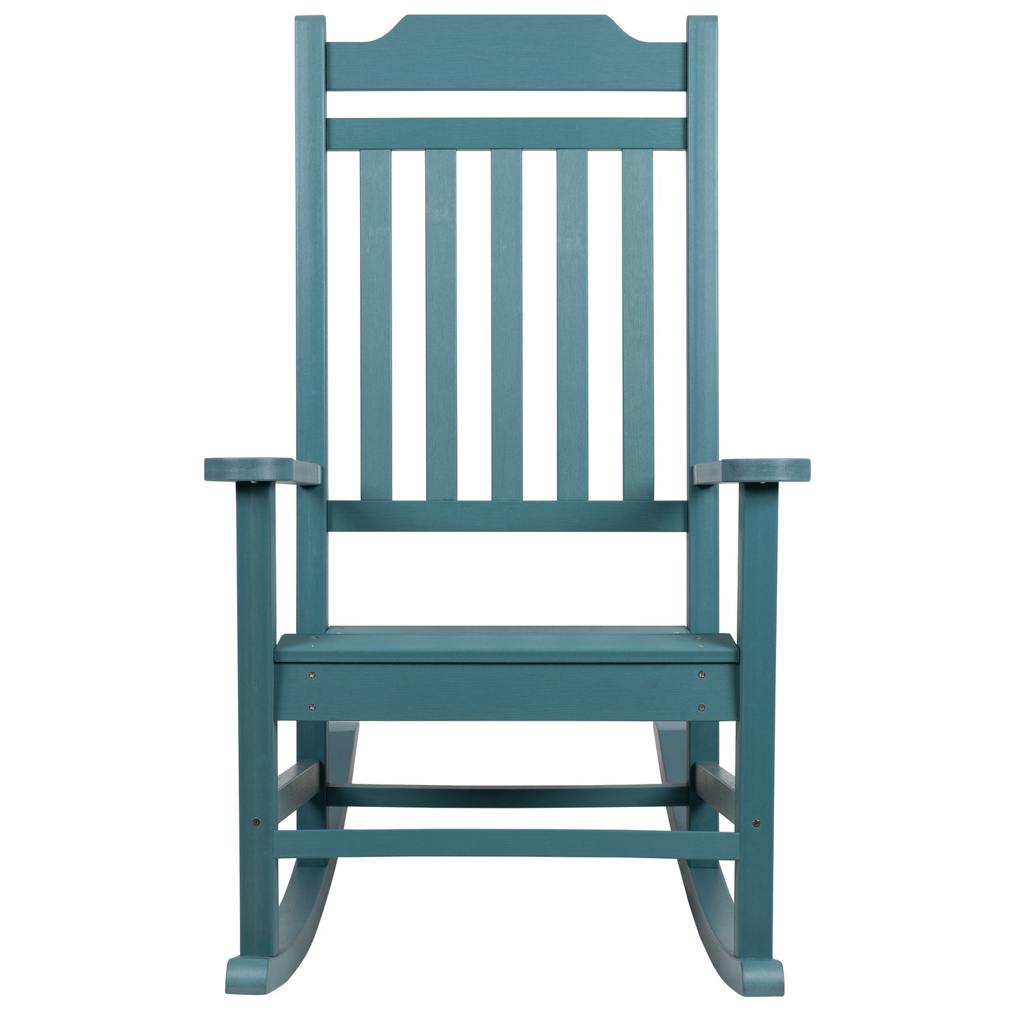 Winston All-Weather Poly Resin Rocking Chair in Teal Teal JJ-C14703-TL-GG