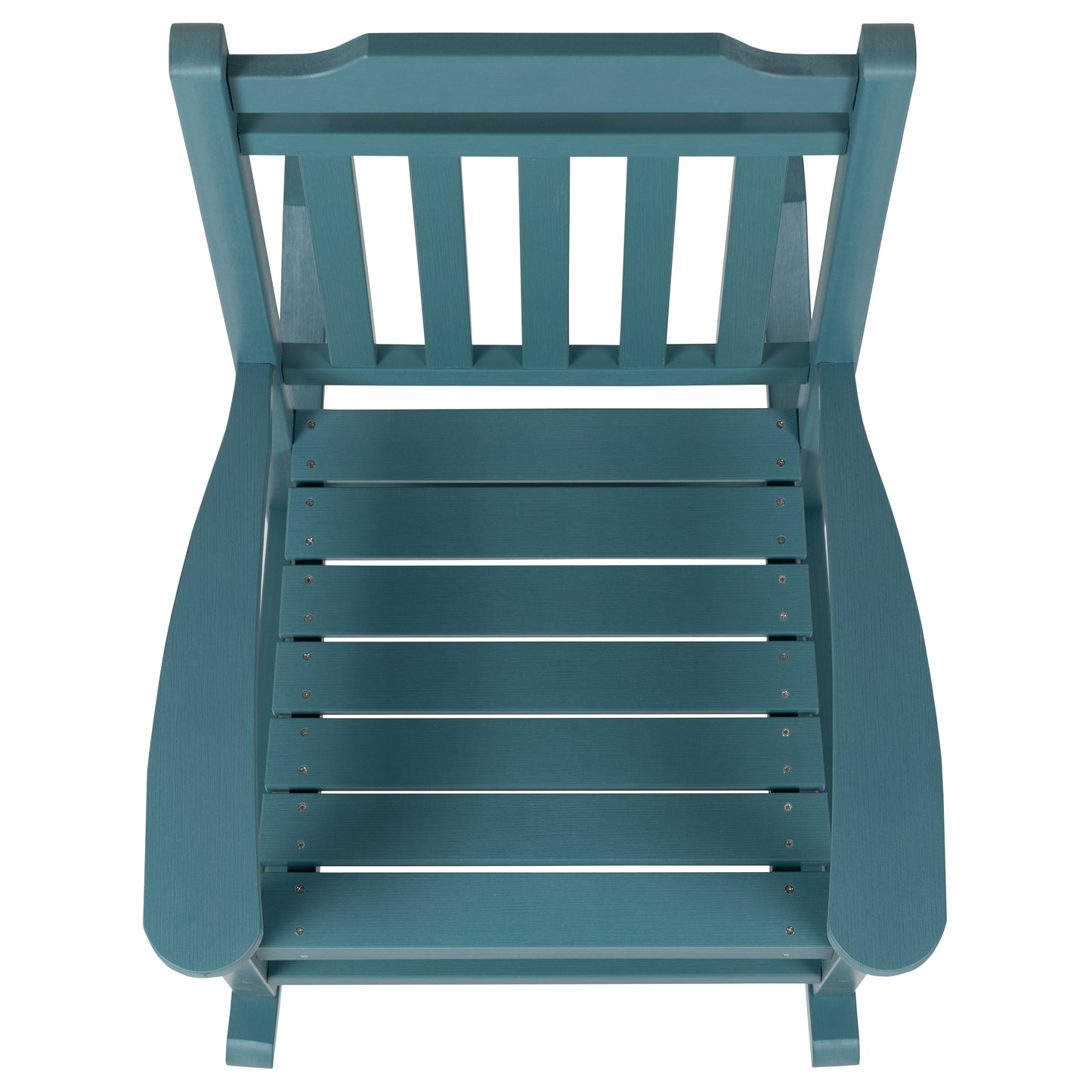 Winston All-Weather Poly Resin Rocking Chair in Teal Teal JJ-C14703-TL-GG