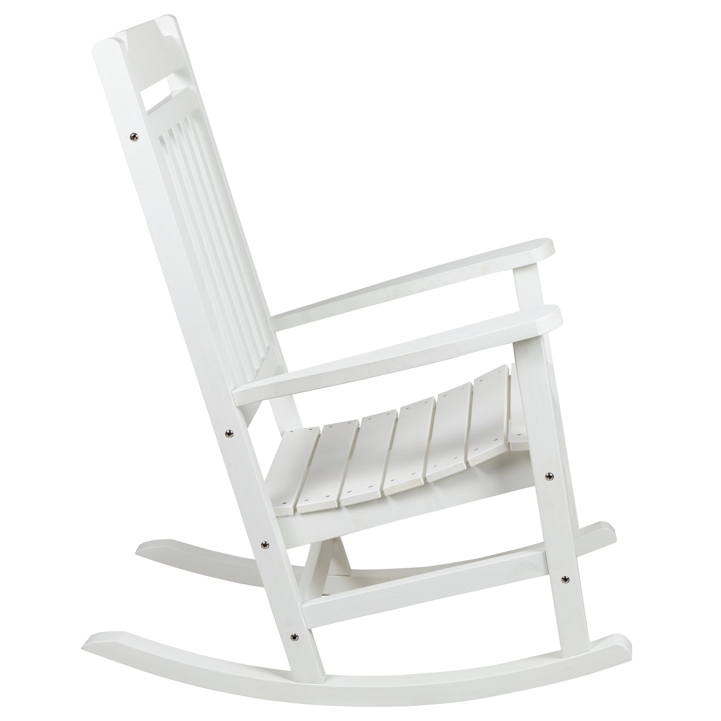 Winston All-Weather Poly Resin Rocking Chair in White White