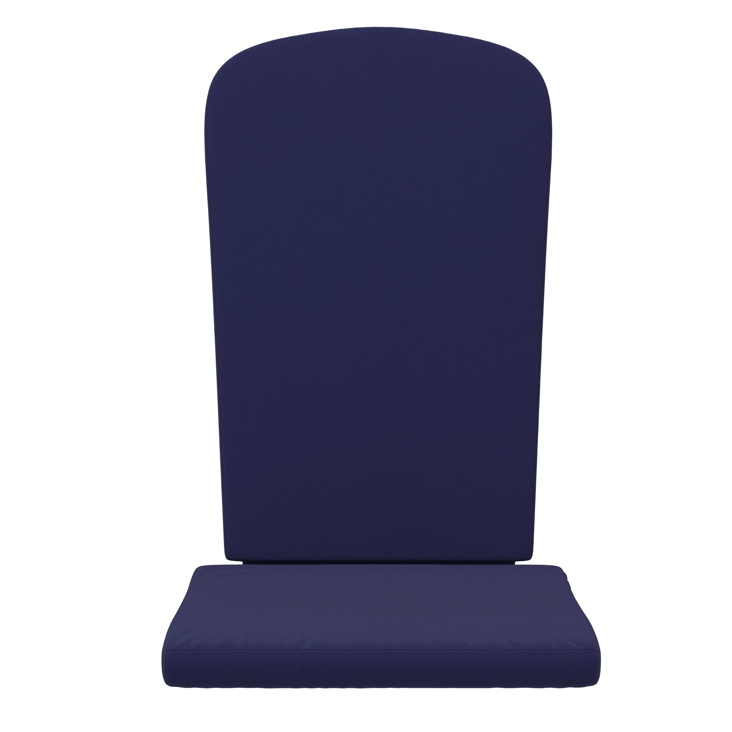Charlestown Set of 2 All Weather Indoor/Outdoor High Back Adirondack Chair Cushions, Patio Furniture Replacement Cushions - Blue Blue