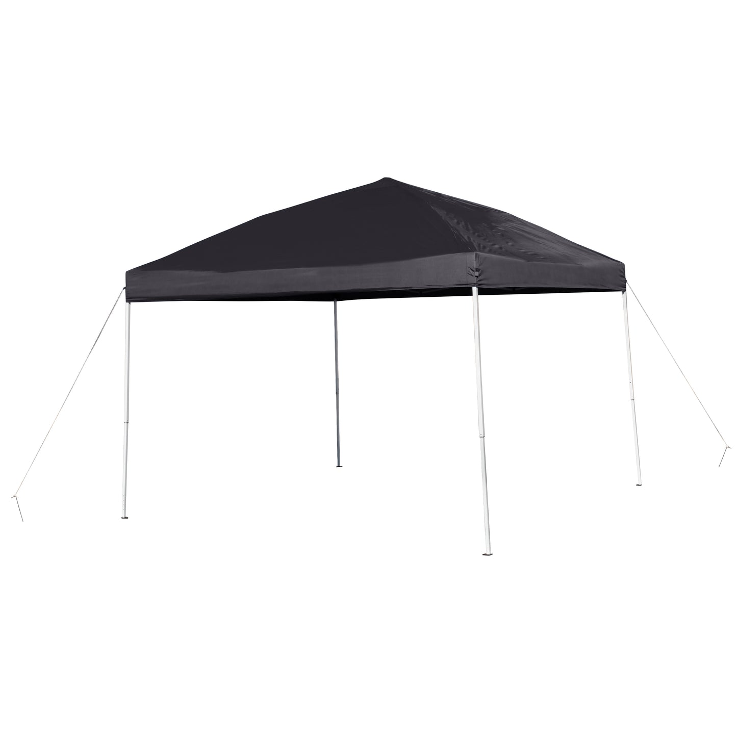 Harris 10'x10' Black Outdoor Pop Up Event Slanted Leg Canopy Tent with Carry Bag Black