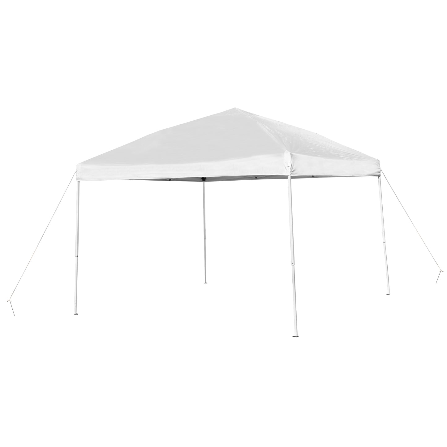 Harris 10'x10' White Outdoor Pop Up Event Slanted Leg Canopy Tent with Carry Bag White JJ-GZ1010-WH-GG