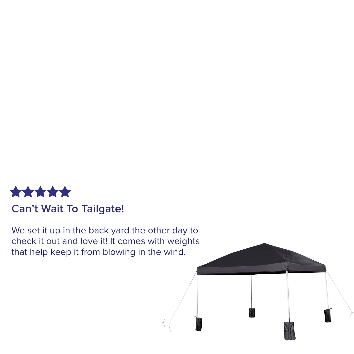 Harris 10'x10' Black Pop Up Event Straight Leg Canopy Tent with Sandbags and Wheeled Case Black
