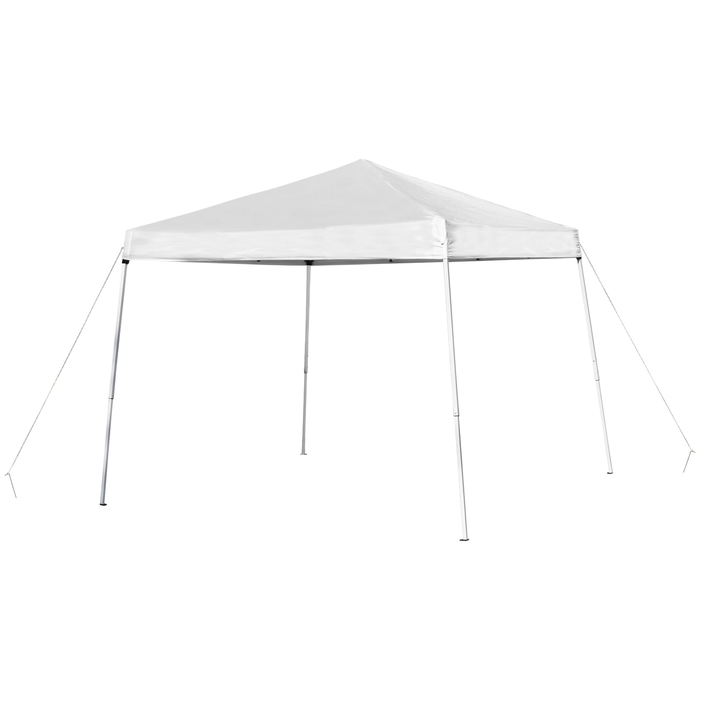 Harris 8'x8' White Outdoor Pop Up Event Slanted Leg Canopy Tent with Carry Bag White