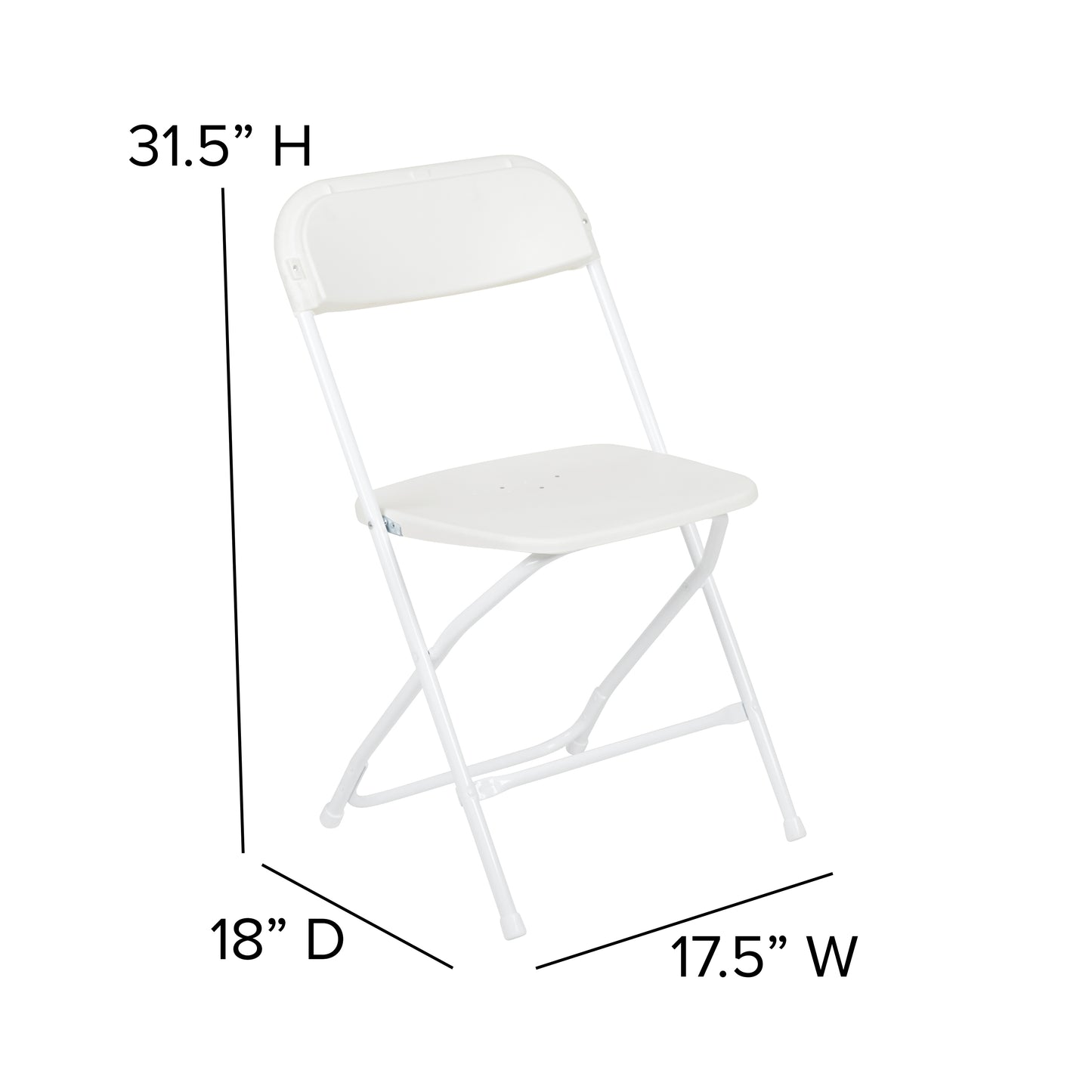Otis Portable Tailgate/Event Tent Set - 8'x8' Blue Pop Up Canopy Tent, 6-Foot Bi-Fold Table, Set of 4 White Folding Chairs Blue