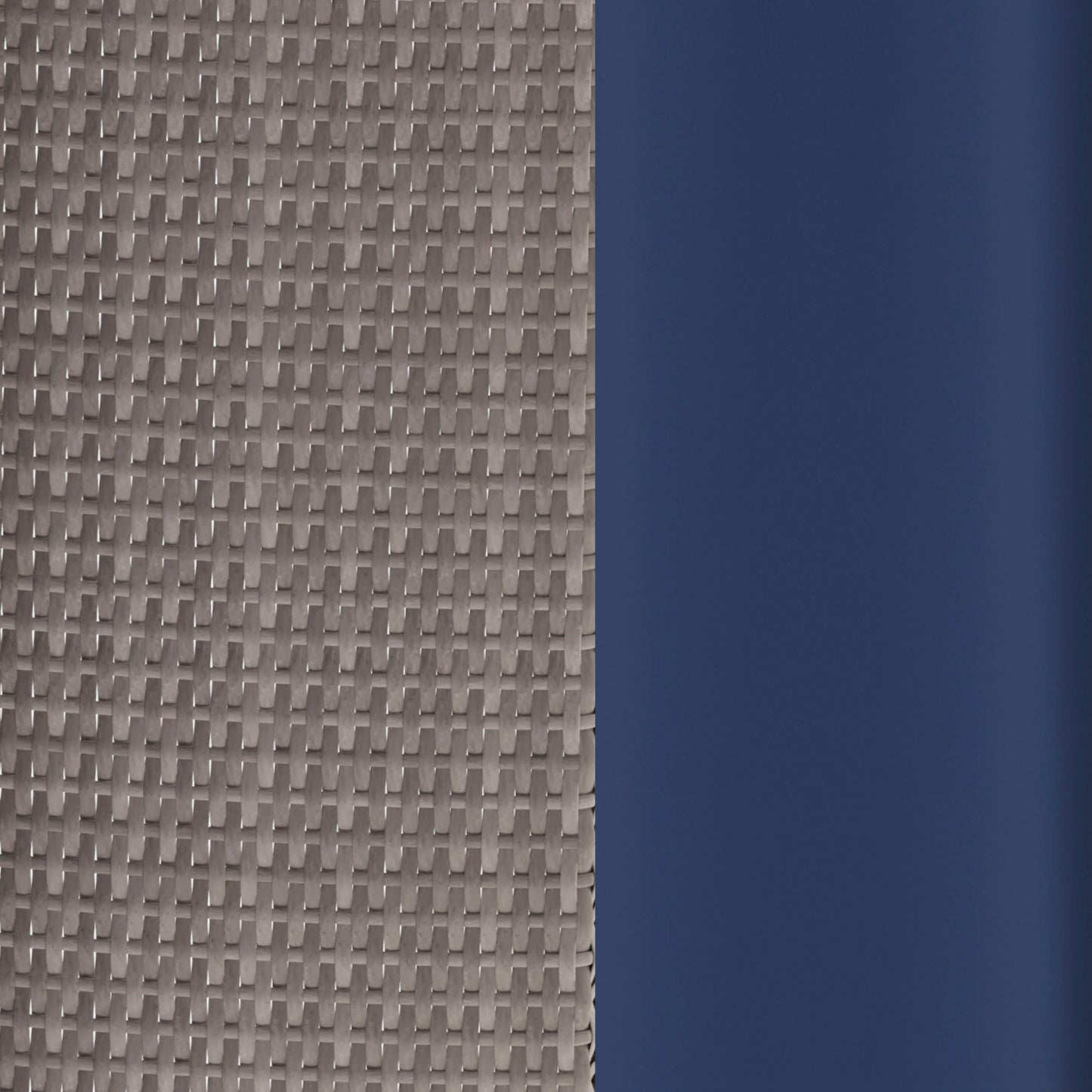 Aransas Series 4 Piece Gray Patio Set with Steel Frame and Navy Cushions Navy Cushions/Light Gray Frame
