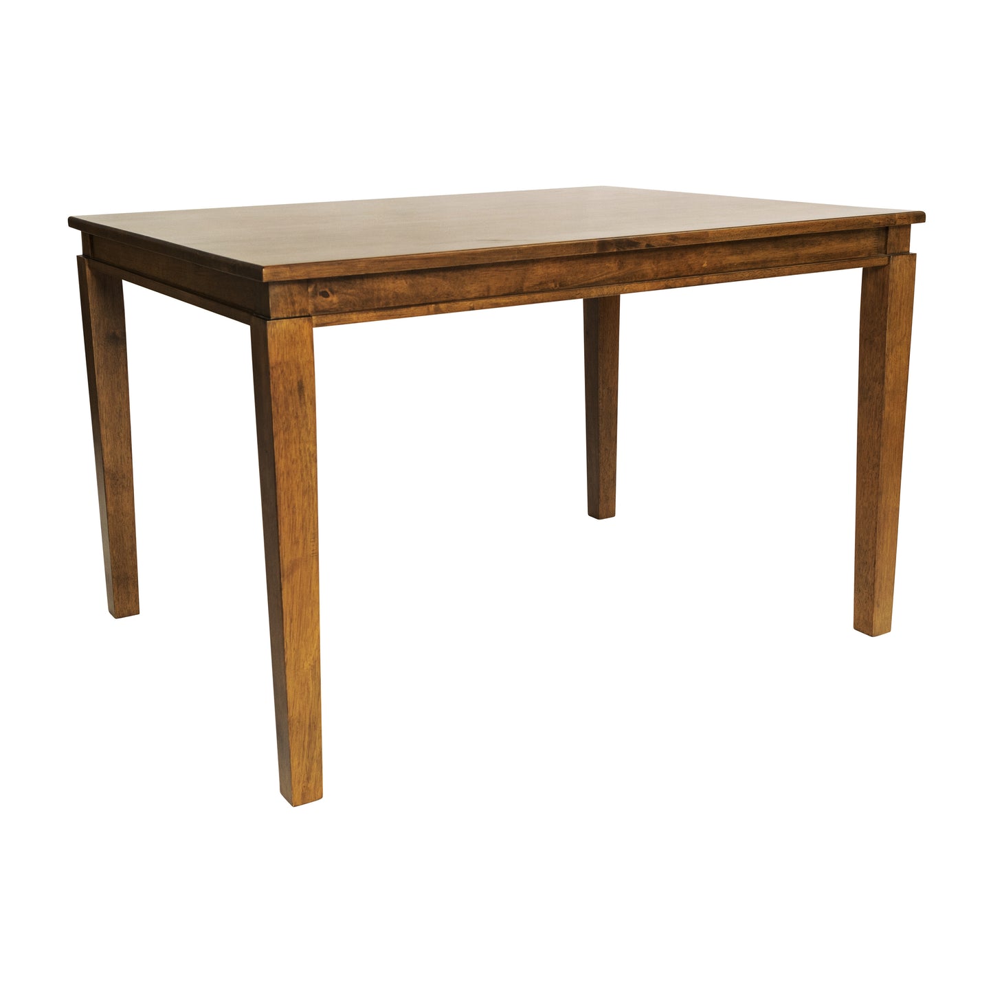 Henry 47" Solid Wood Dining Table, Commercial Grade Heavy Duty Rectangle Wood Table for 4, Brown Matte Finish Brown Matte
