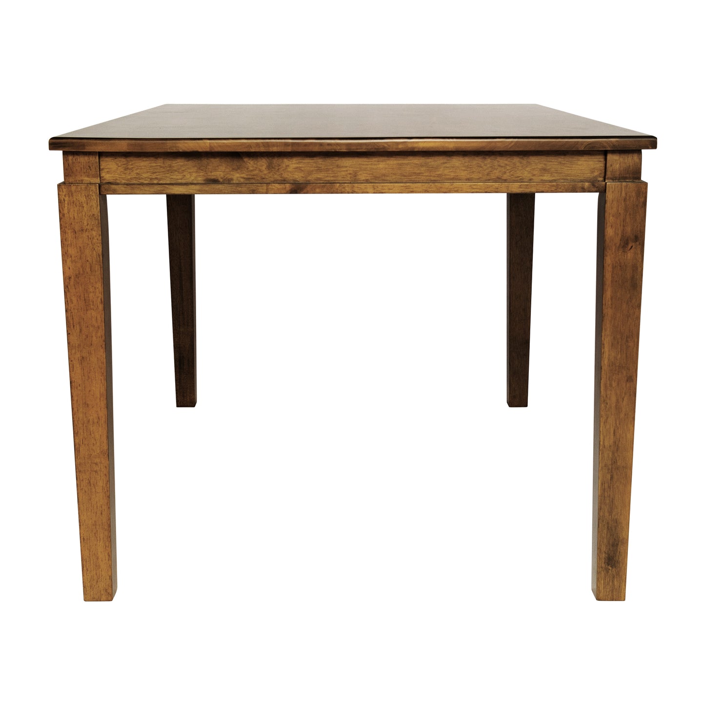 Henry 47" Solid Wood Dining Table, Commercial Grade Heavy Duty Rectangle Wood Table for 4, Brown Matte Finish Brown Matte