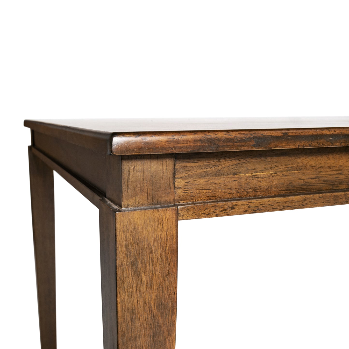 Henry 60" Solid Wood Dining Table, Commercial Grade Heavy Duty Rectangle Wood Table for 6, Brown Matte Finish Brown Matte