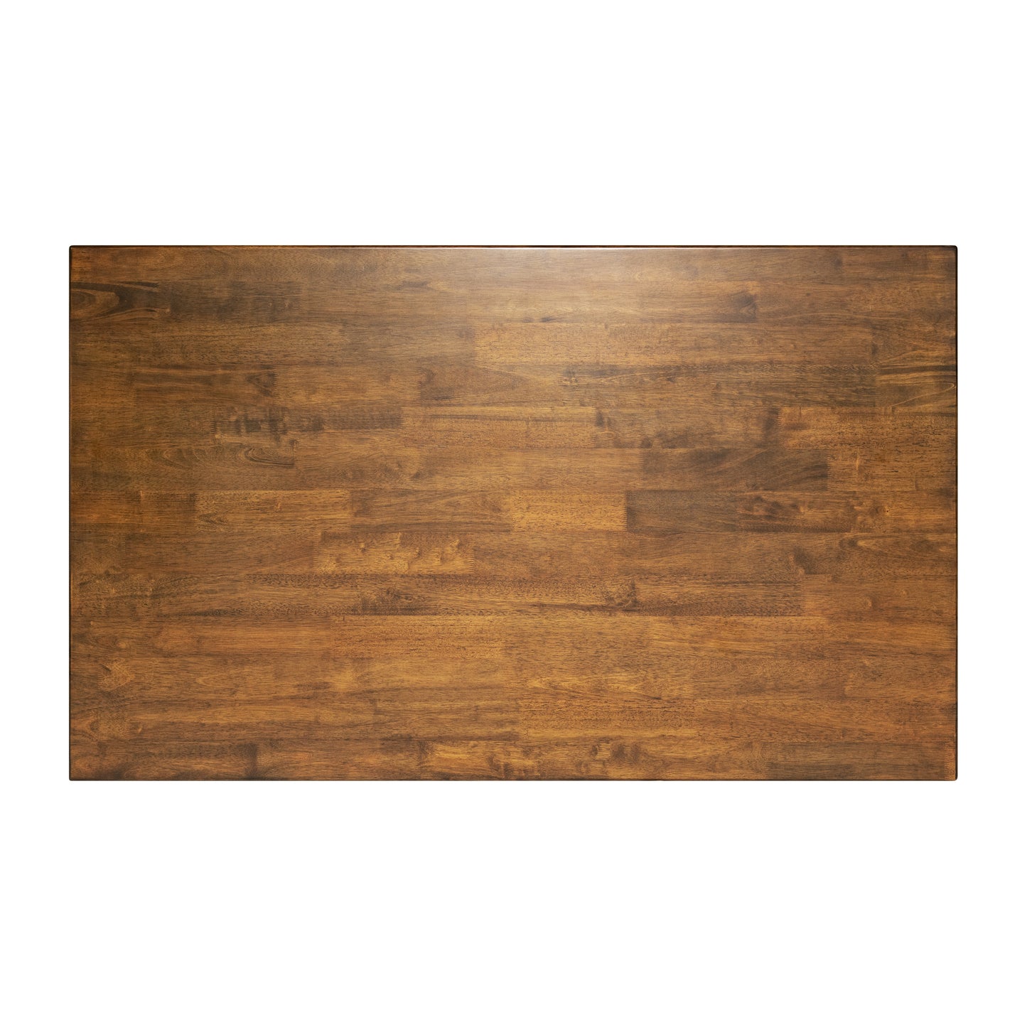 Henry 60" Solid Wood Dining Table, Commercial Grade Heavy Duty Rectangle Wood Table for 6, Brown Matte Finish Brown Matte