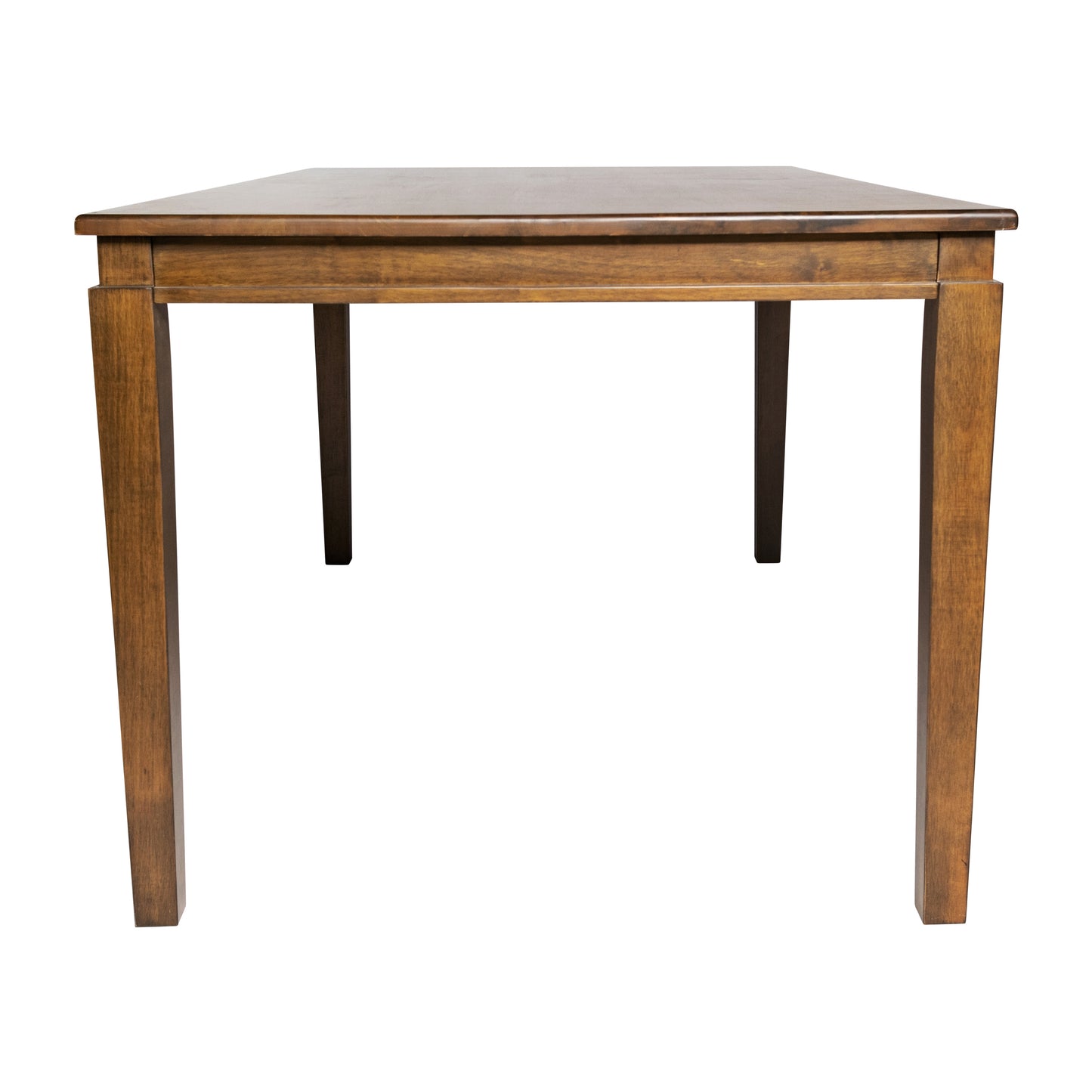 Henry 60" Solid Wood Dining Table, Commercial Grade Heavy Duty Rectangle Wood Table for 6, Brown Matte Finish Brown Matte