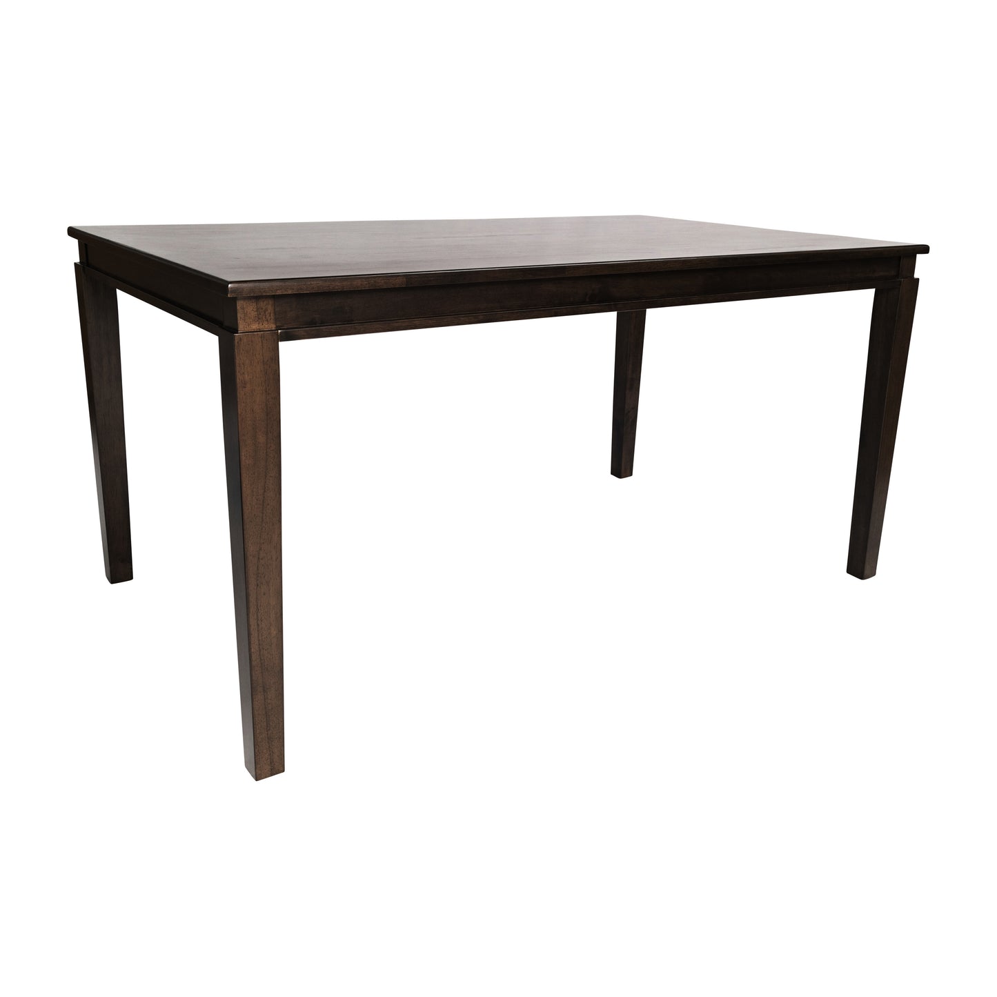 Henry 60" Solid Wood Dining Table, Commercial Grade Heavy Duty Rectangle Wood Table for 6, Wenge Matte Finish Wenge Matte