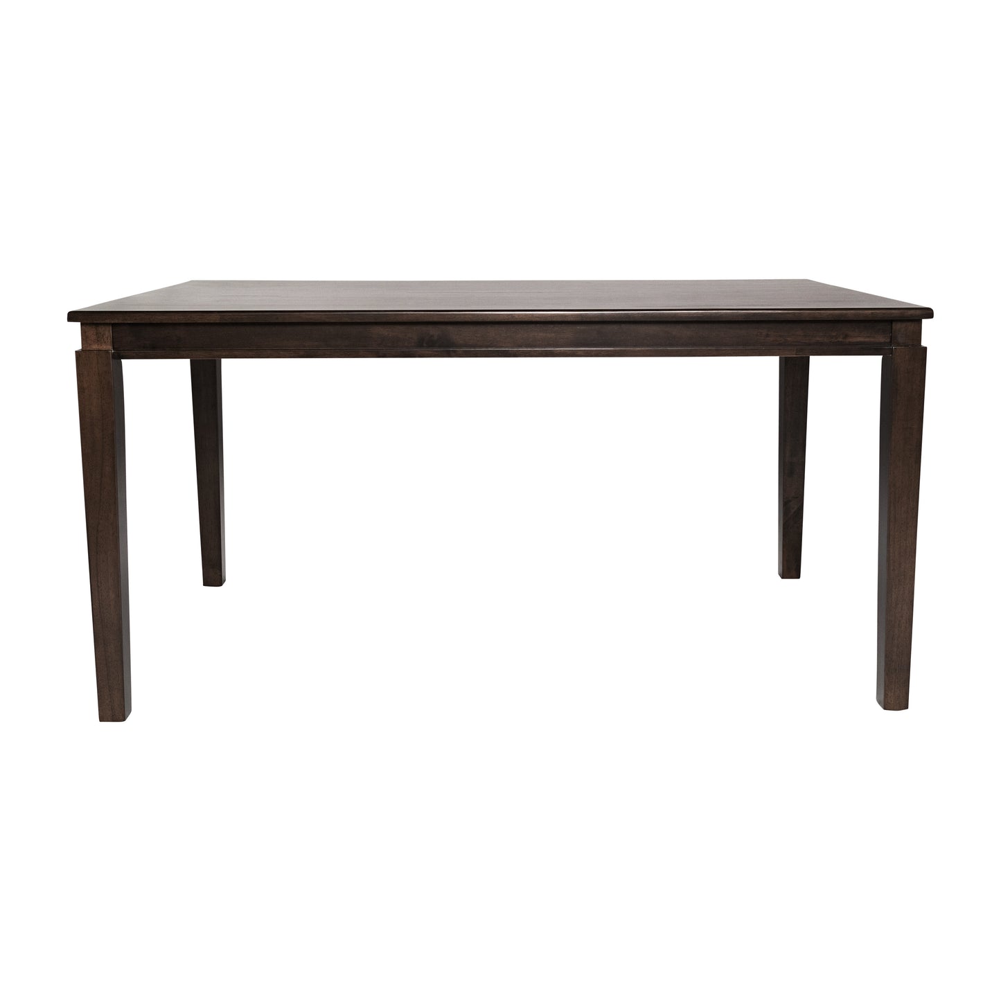 Henry 60" Solid Wood Dining Table, Commercial Grade Heavy Duty Rectangle Wood Table for 6, Wenge Matte Finish Wenge Matte