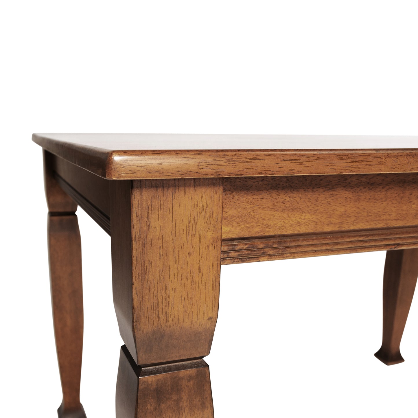 Grace 47" Solid Wood Dining Table with Turned Wooden Legs, Commercial Grade Heavy Duty Rectangle Wood Table for 4, Walnut Matte Finish Walnut Matte