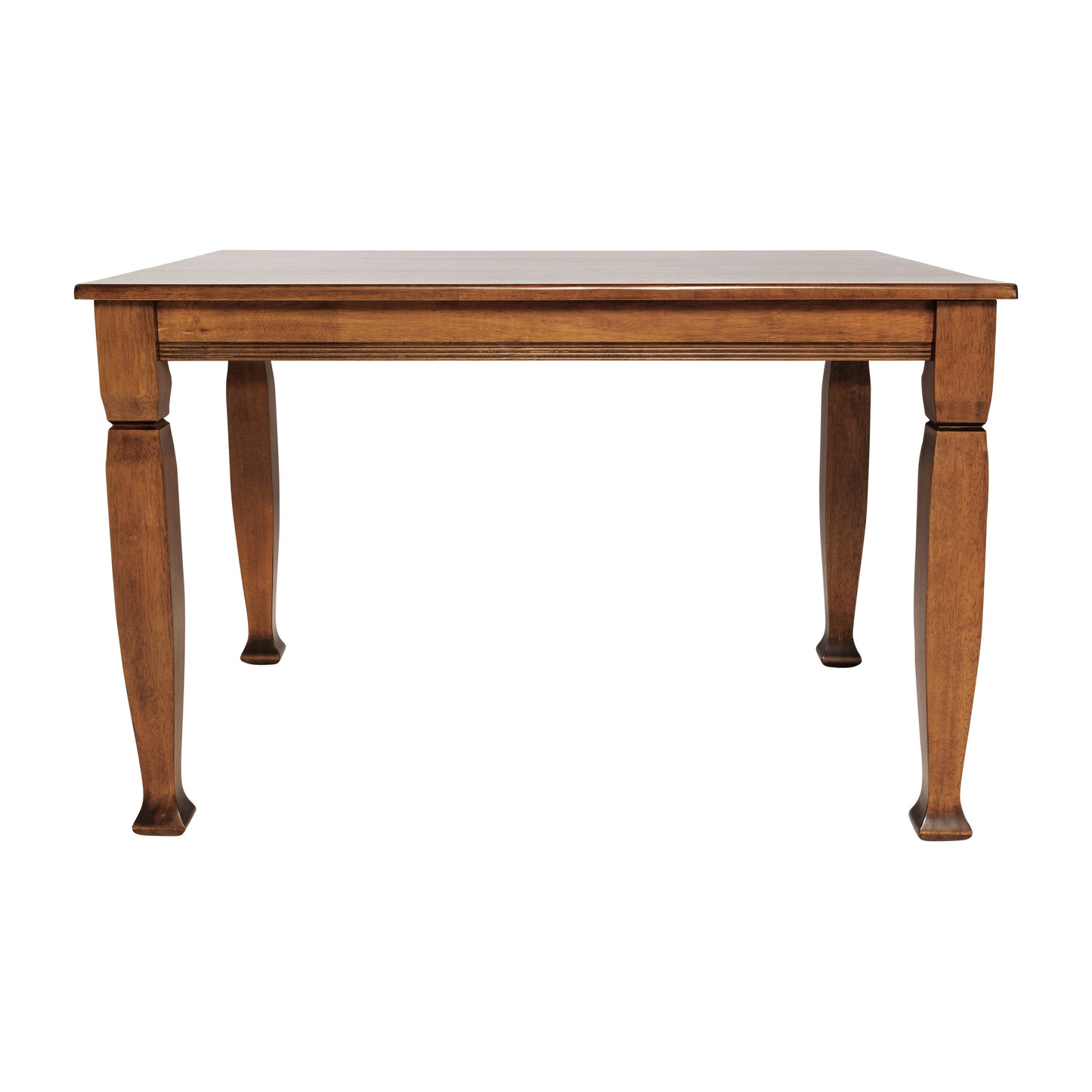 Grace 47" Solid Wood Dining Table with Turned Wooden Legs, Commercial Grade Heavy Duty Rectangle Wood Table for 4, Walnut Matte Finish Walnut Matte