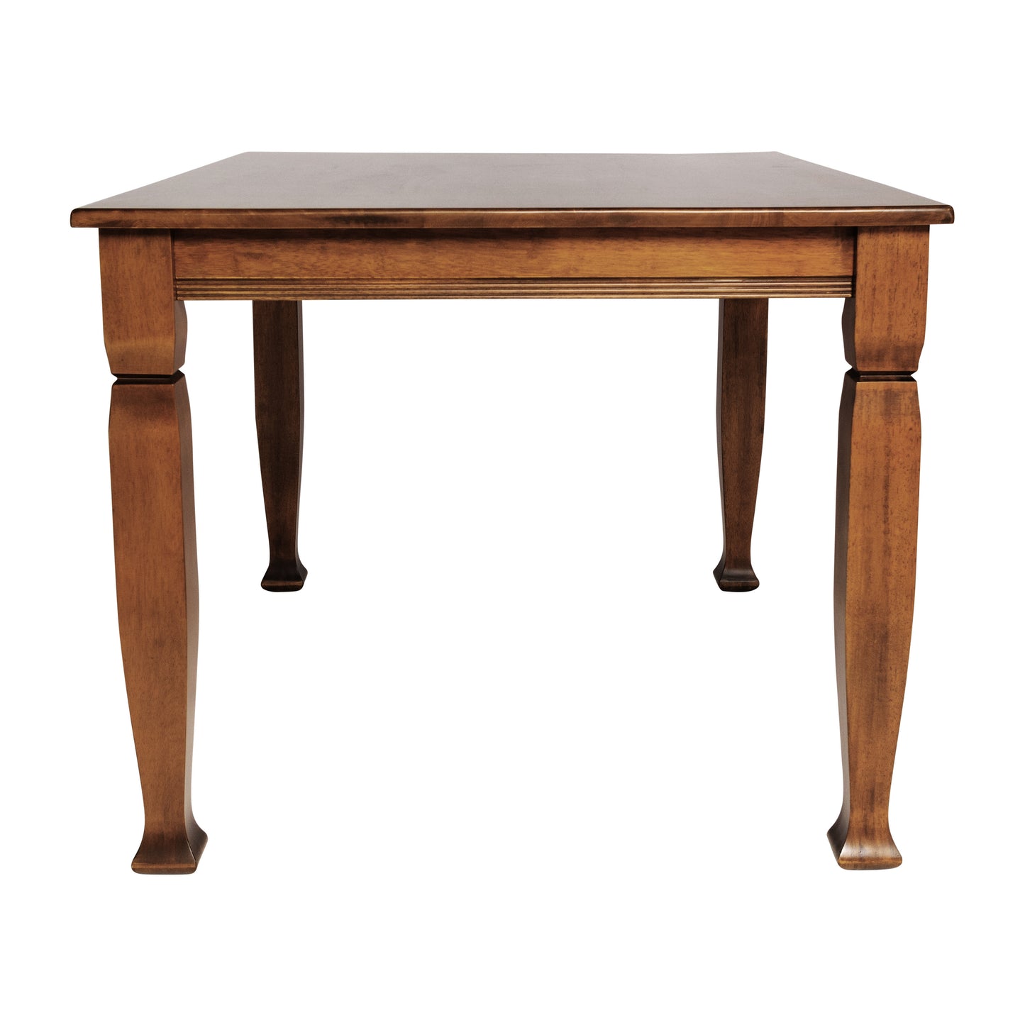 Grace 47" Solid Wood Dining Table with Turned Wooden Legs, Commercial Grade Heavy Duty Rectangle Wood Table for 4, Walnut Matte Finish Walnut Matte