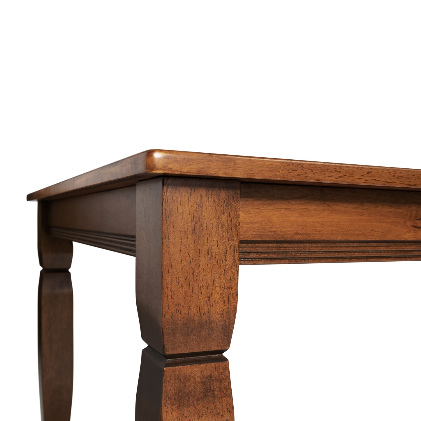 Grace 60" Solid Wood Dining Table with Turned Wooden Legs, Commercial Grade Heavy Duty Rectangle Wood Table for 6, Walnut Matte Finish Walnut Matte