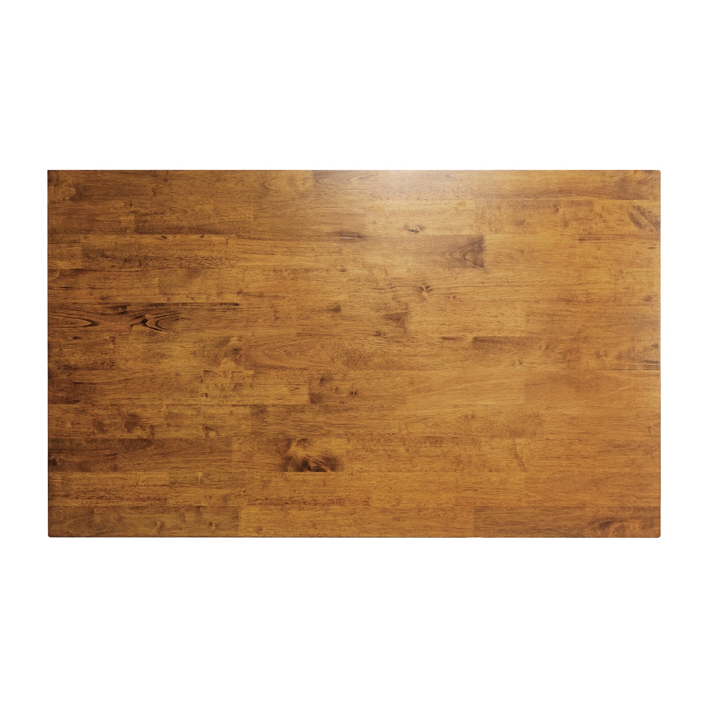 Everly 60" Solid Wood Trestle Base Dining Table, Farmhouse Style Commercial Grade Table with Seating for 6, Light Cappuccino Finish Light Cappuccino