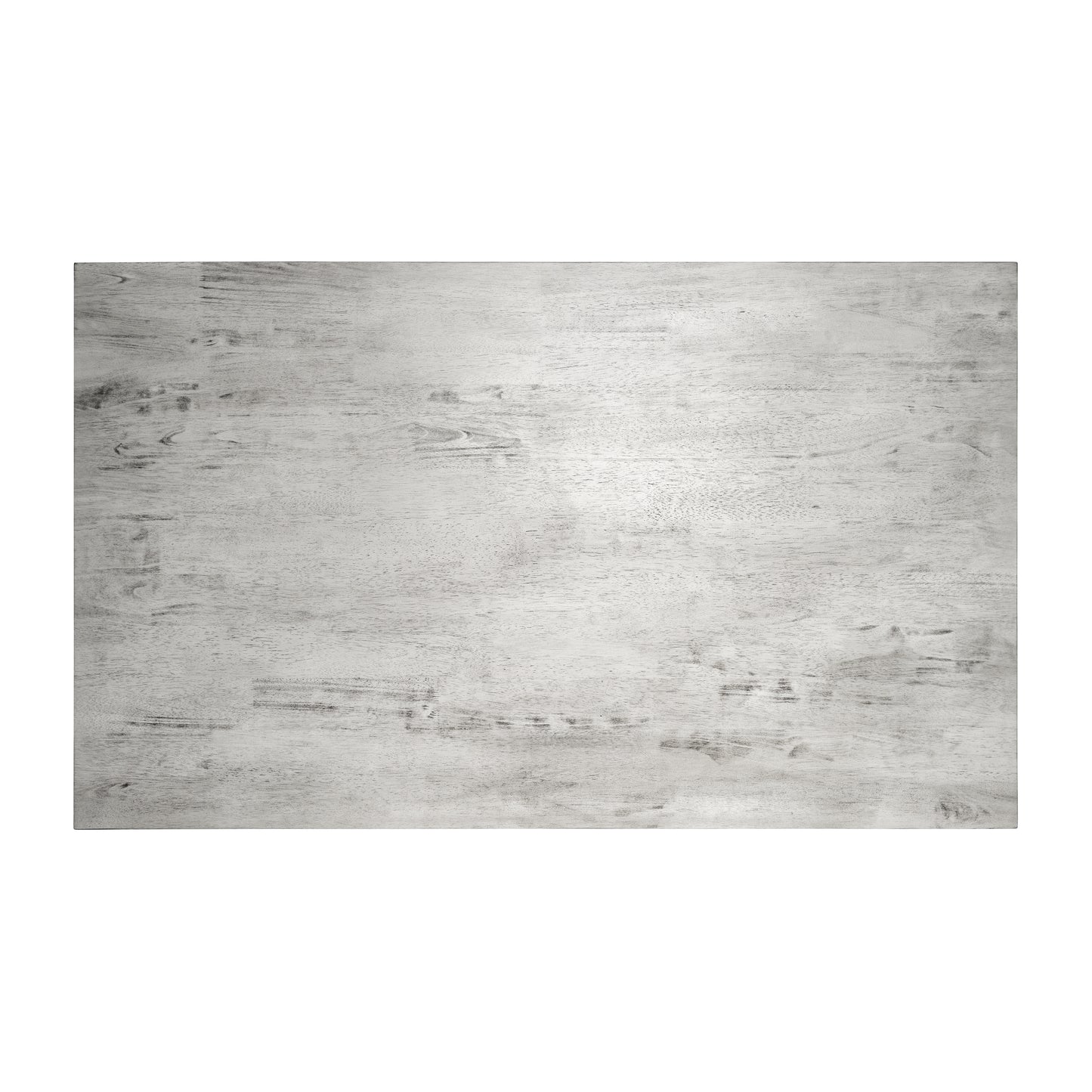 Everly 60" Solid Wood Trestle Base Dining Table, Farmhouse Style Commercial Grade Table with Seating for 6, Antique White Finish Antique White