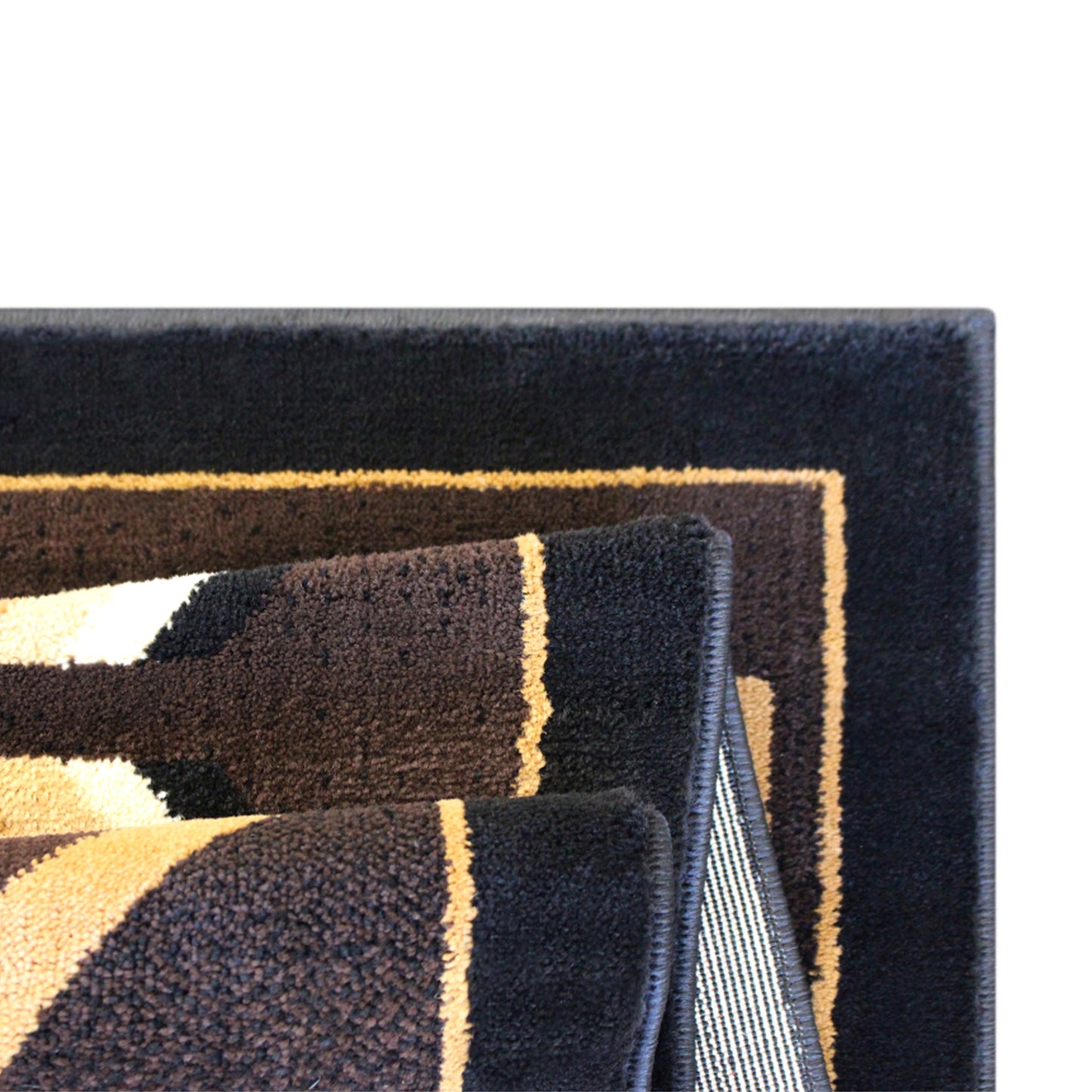 Amado Collection Southwestern 5' x 7' Brown Area Rug - Olefin Accent Rug with Jute Backing - Living Room, Bedroom, Entryway Brown