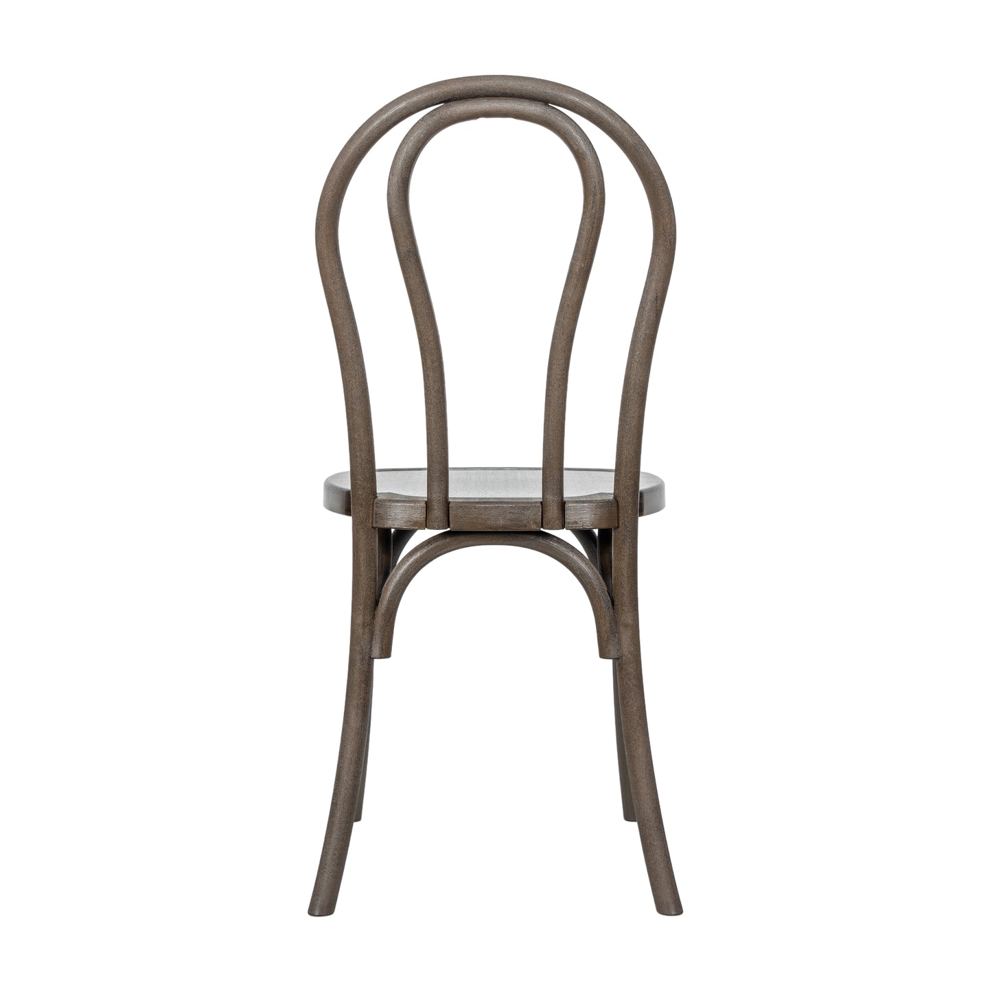HERCULES Commercial Dark Brown Indoor/Outdoor Wood Look Stackable Resin Thonet Style Chair Dark Brown
