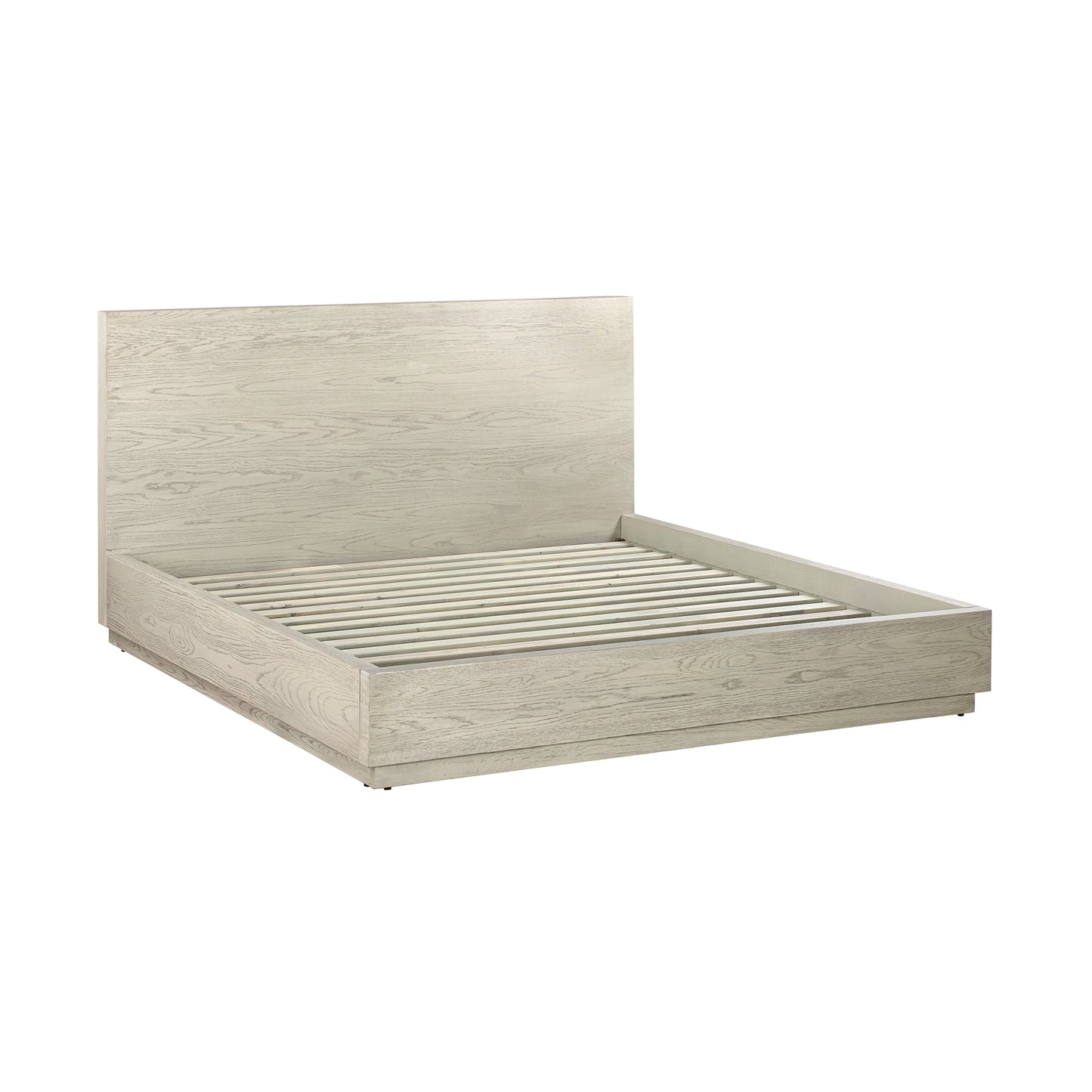 Abbey Platform Bed Frame in Gray Oak Wood