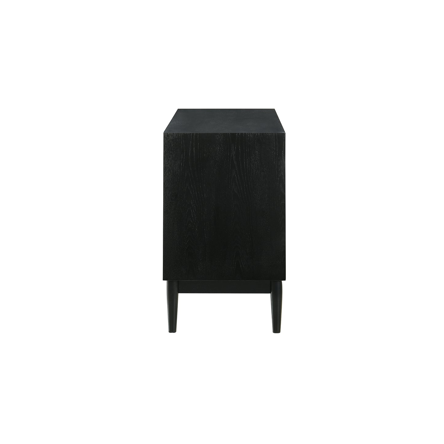 Artemio 6 Drawer Wood Dresser in Black Finish