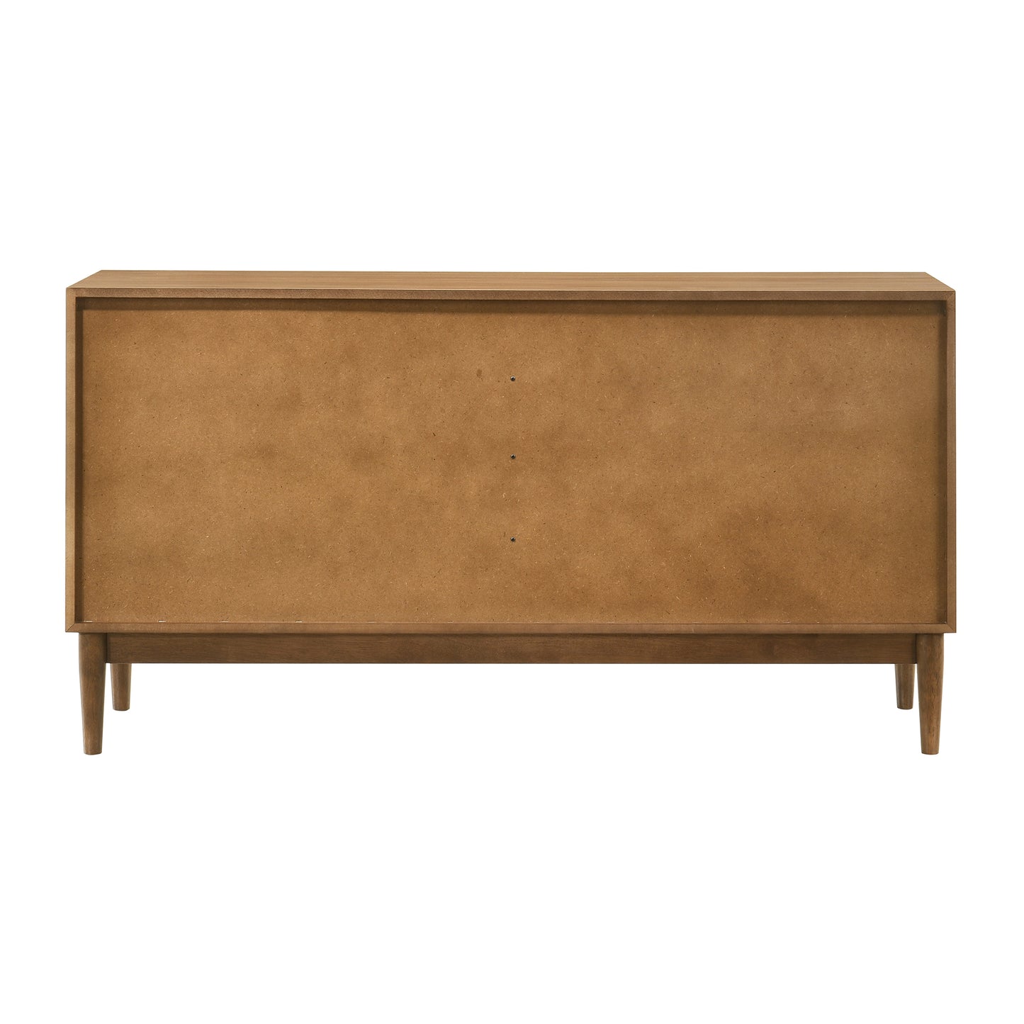 Artemio 6 Drawer Wood Dresser in Walnut Finish