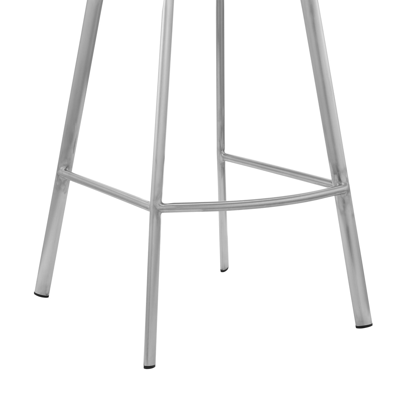 Aura Faux Leather and Metal Swivel Counter and Bar Stool