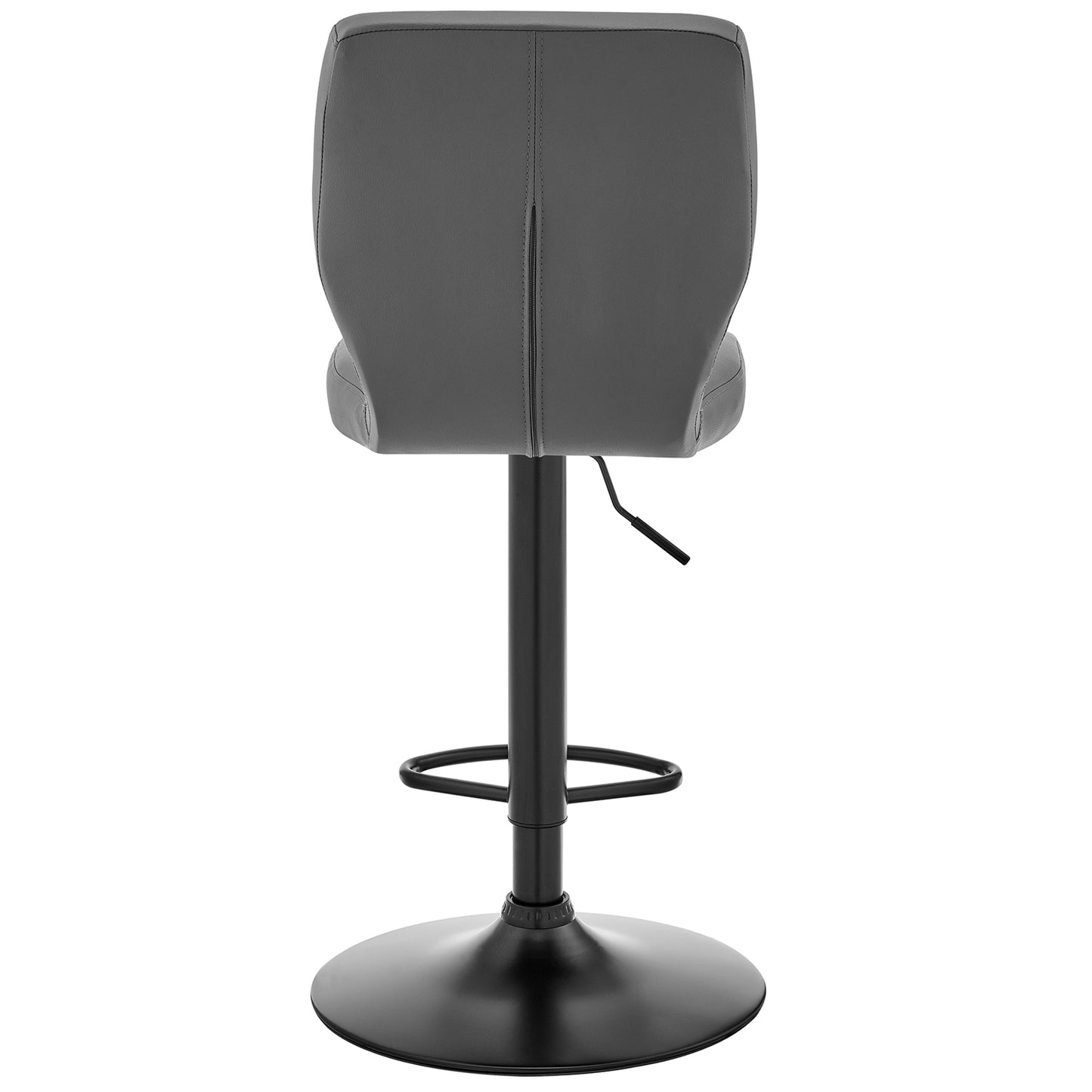 Bardot Adjustable Height Faux Leather Swivel Bar Stool