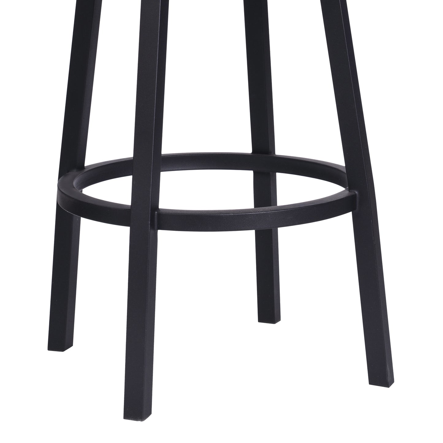 Balboa Swivel Vintage Faux Leather and Metal Bar Stool with Arms and Without Arms