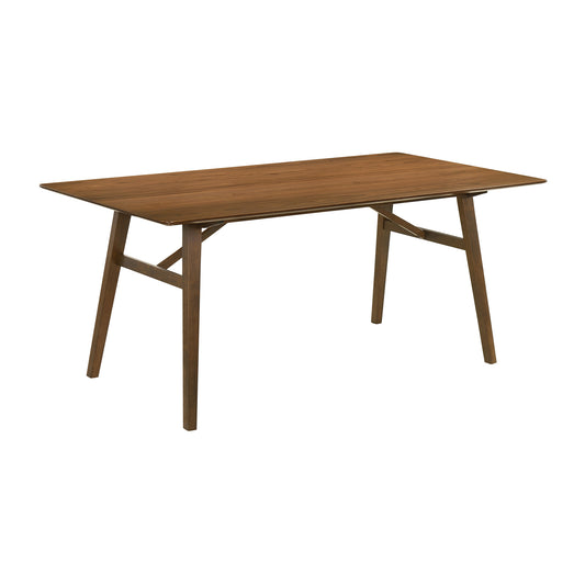 Channell Wood Dining Table in Walnut Finish