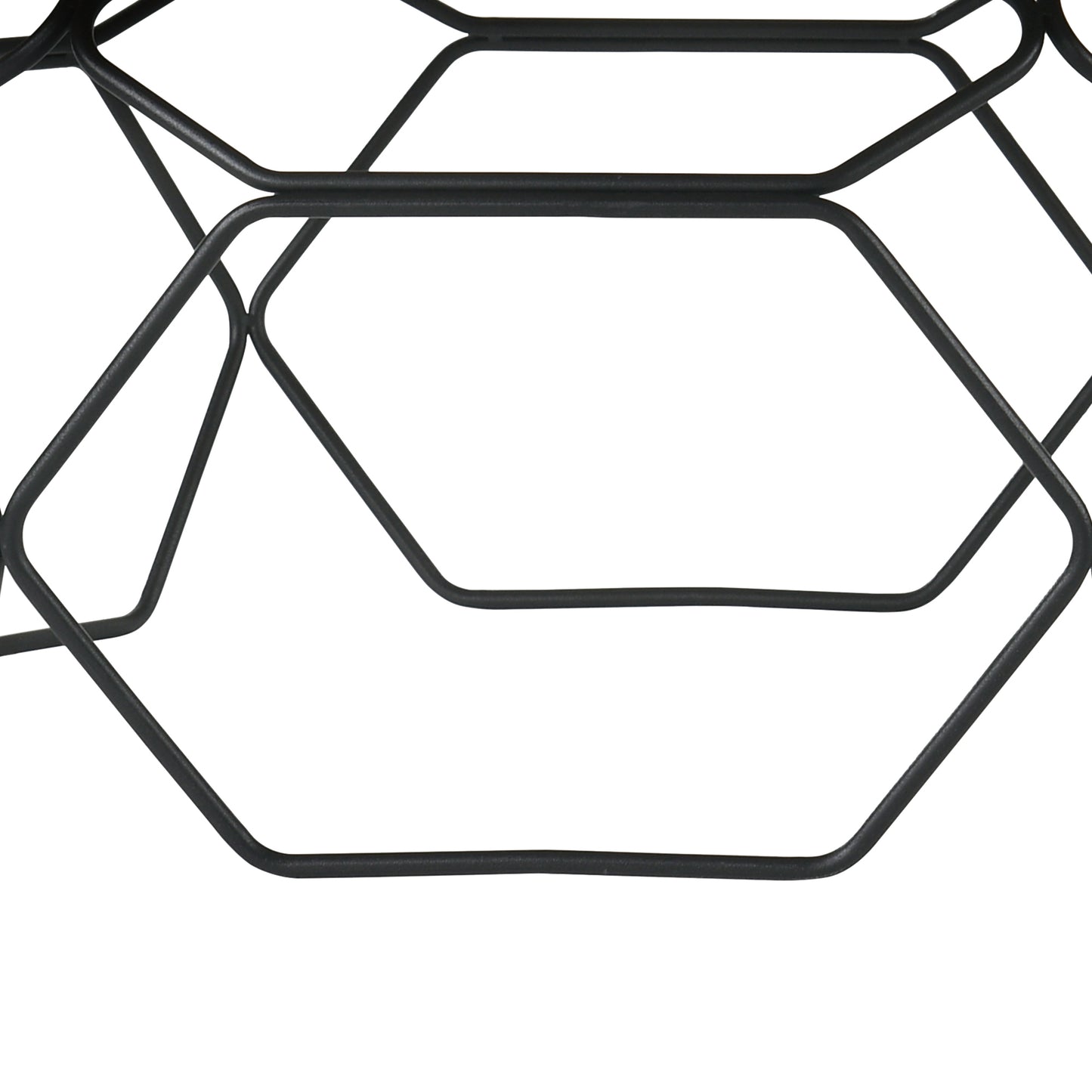 Cosmo Walnut Veneer Coffee Table with Black Metal Base