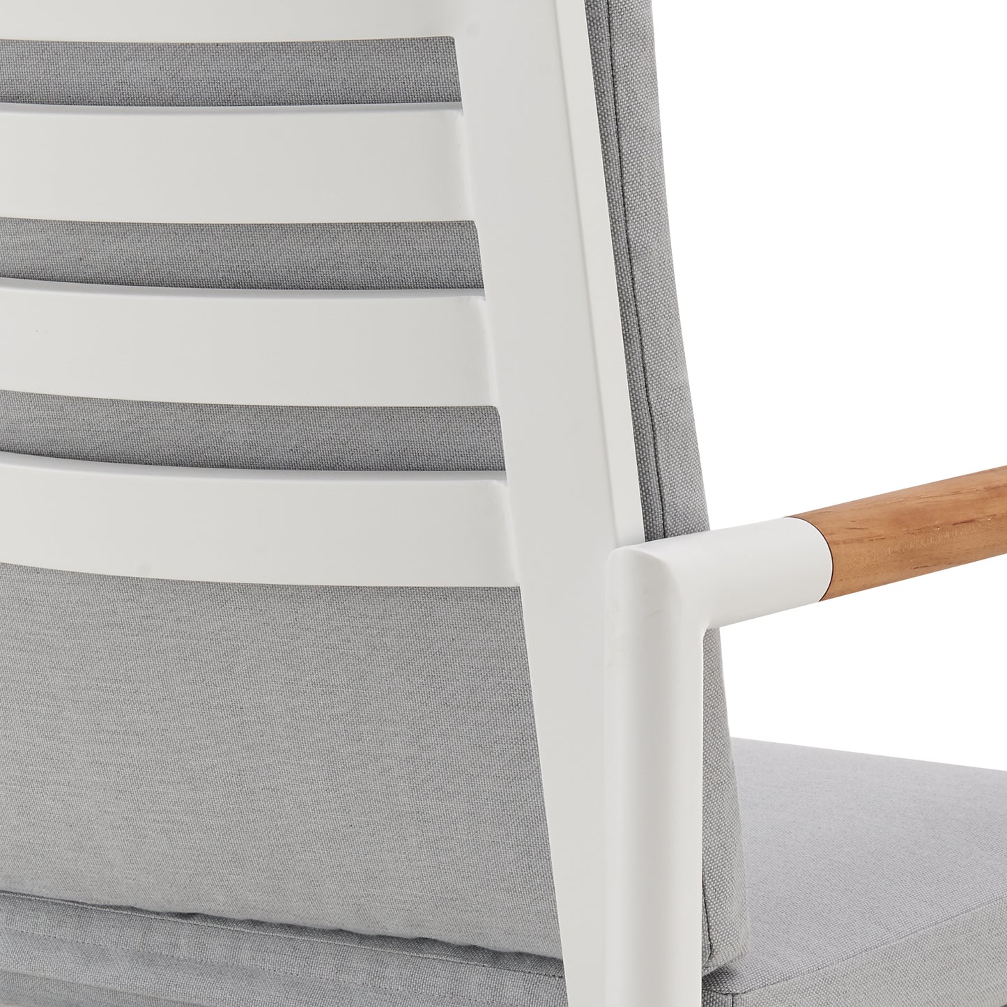 Crown Outdoor Patio Swivel Stool in Aluminum with Rope and Cushions