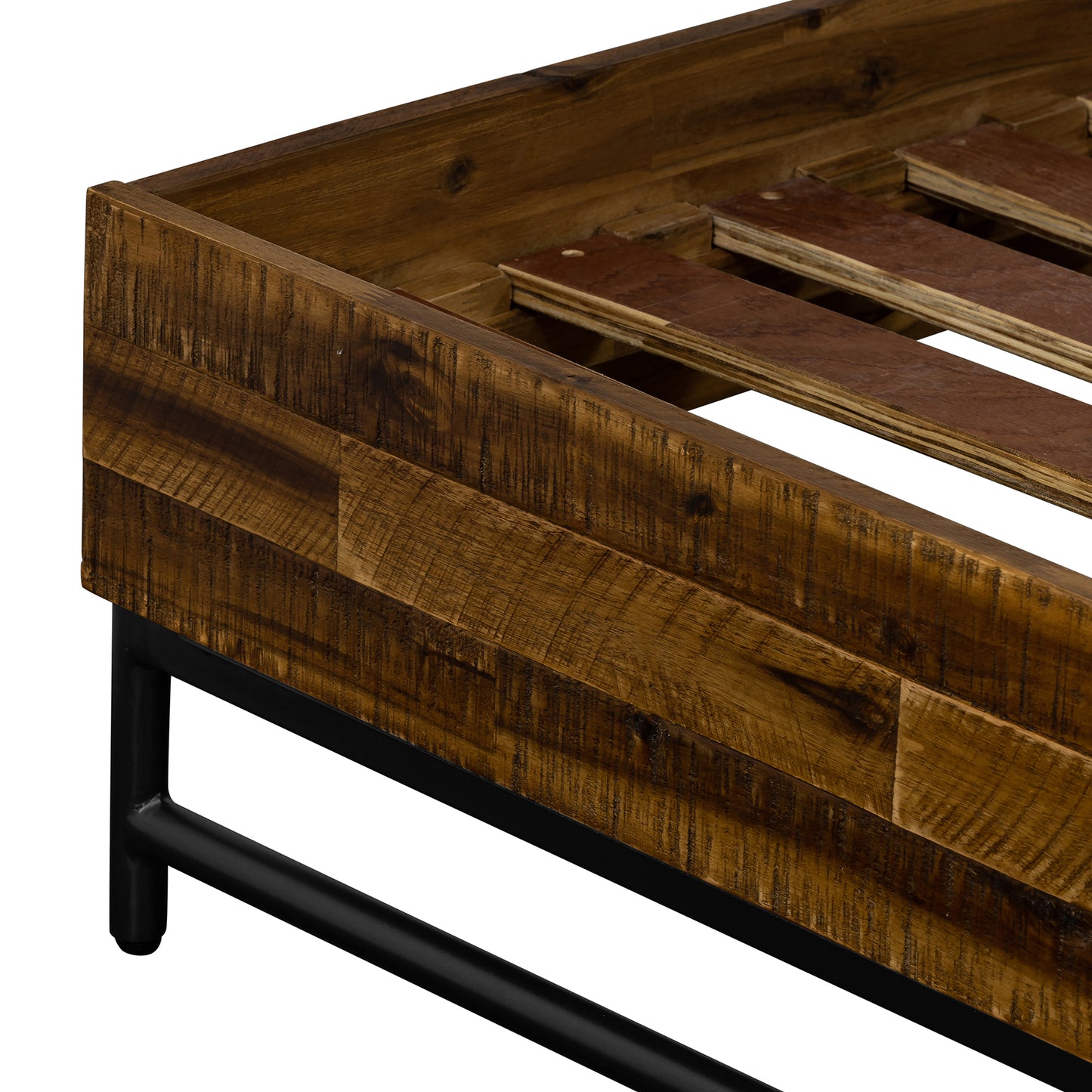 Cusco Rustic Acacia Platform Bed