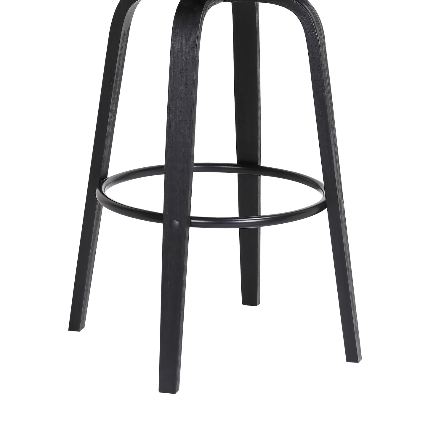 Diana Swivel Wood Counter and Bar Stool in Various Fabrics and Finishes
