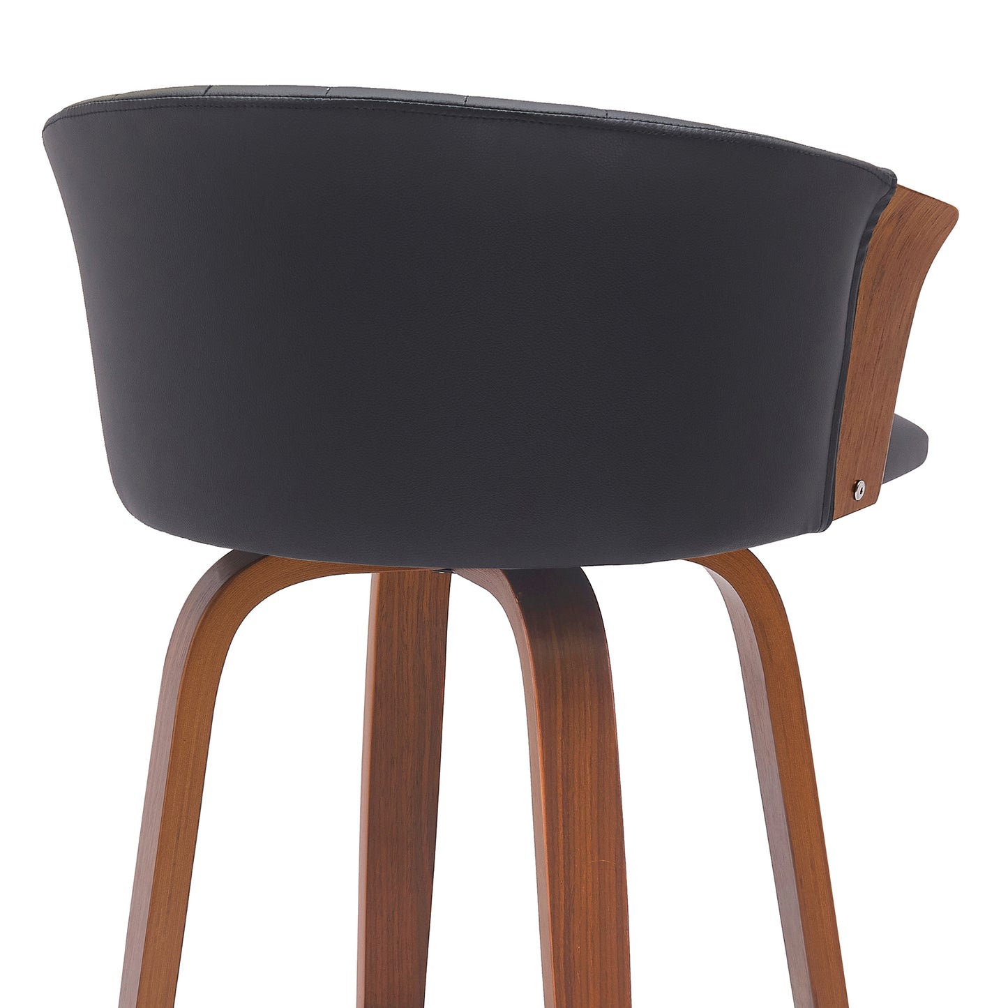 Diana Swivel Wood Counter and Bar Stool in Various Fabrics and Finishes