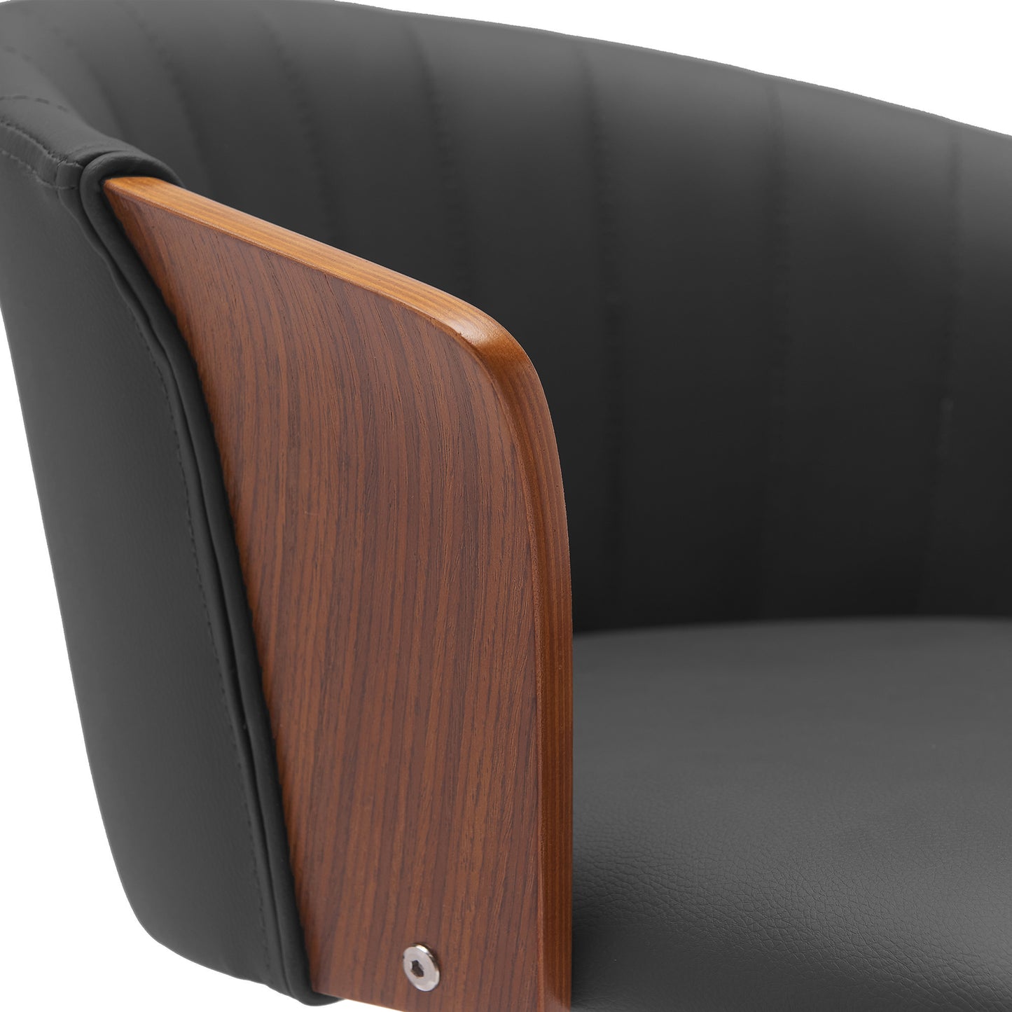 Diana Swivel Wood Counter and Bar Stool in Various Fabrics and Finishes