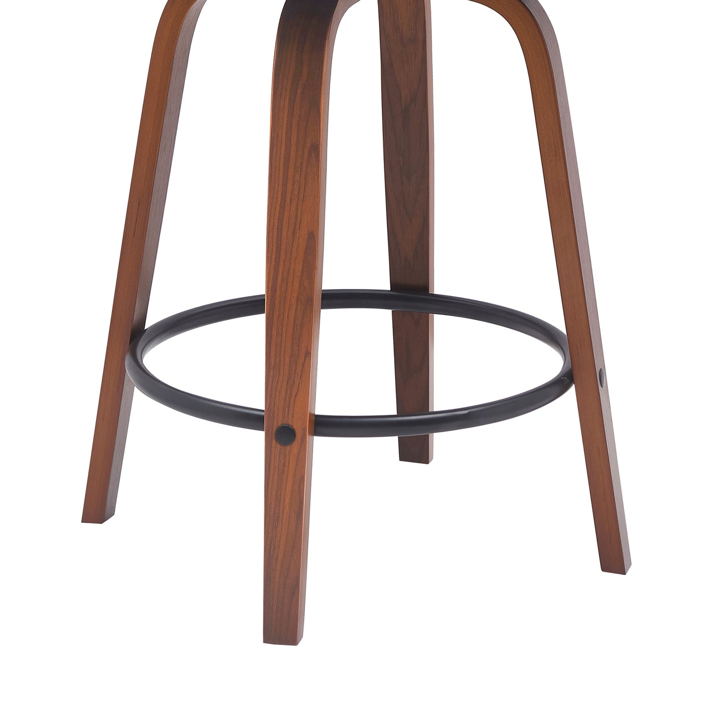 Diana Swivel Wood Counter and Bar Stool in Various Fabrics and Finishes