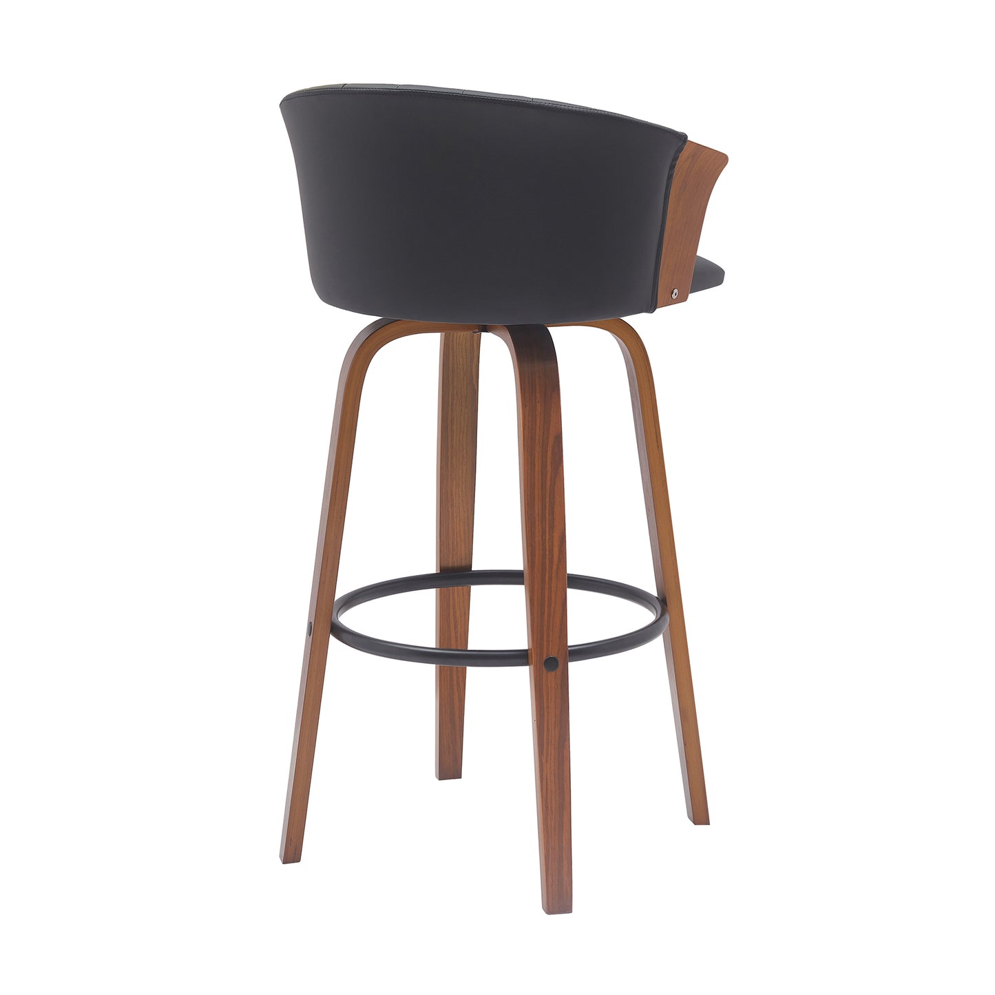 Diana Swivel Wood Counter and Bar Stool in Various Fabrics and Finishes