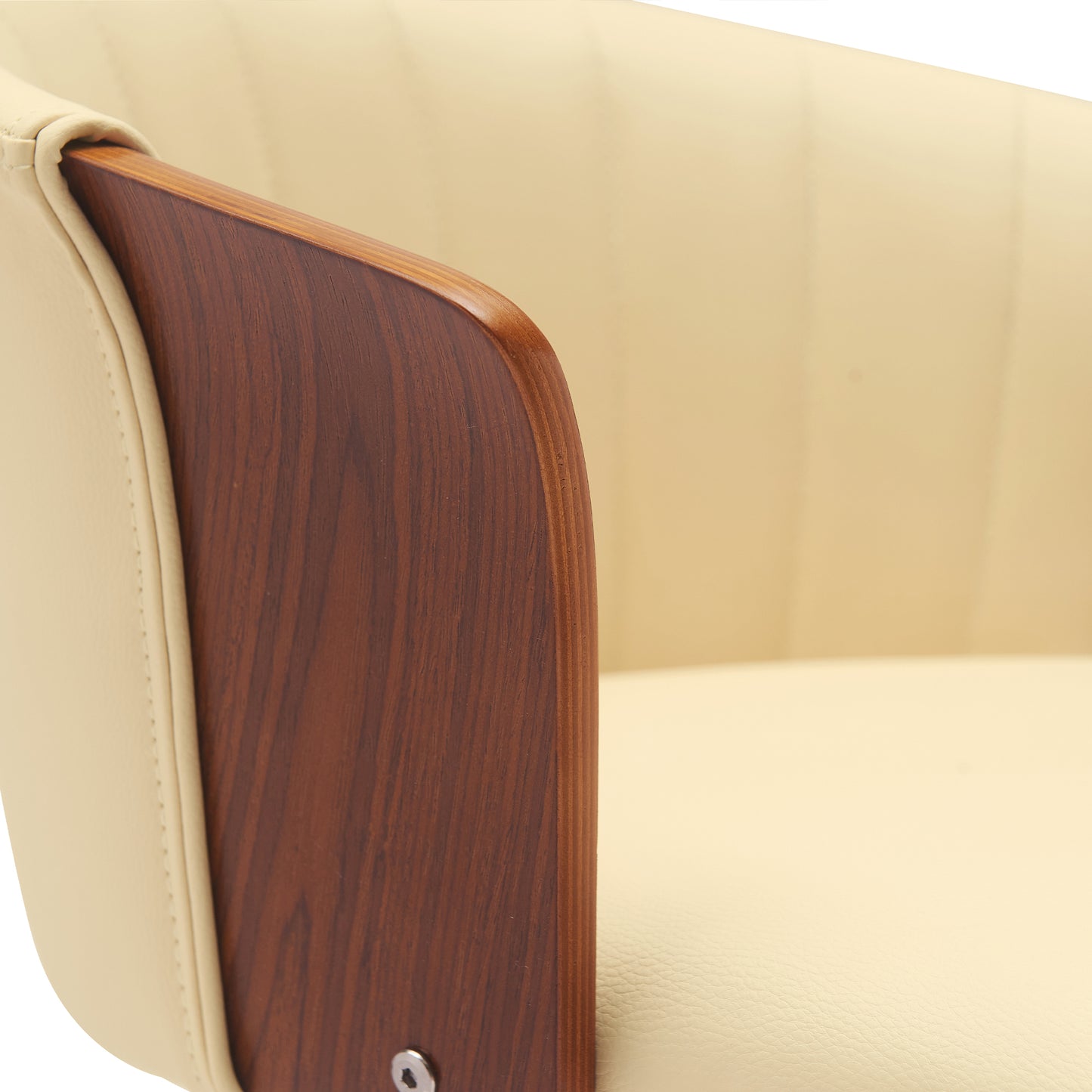 Diana Swivel Wood Counter and Bar Stool in Various Fabrics and Finishes