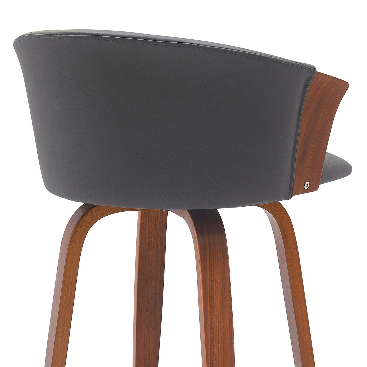 Diana Swivel Wood Counter and Bar Stool in Various Fabrics and Finishes