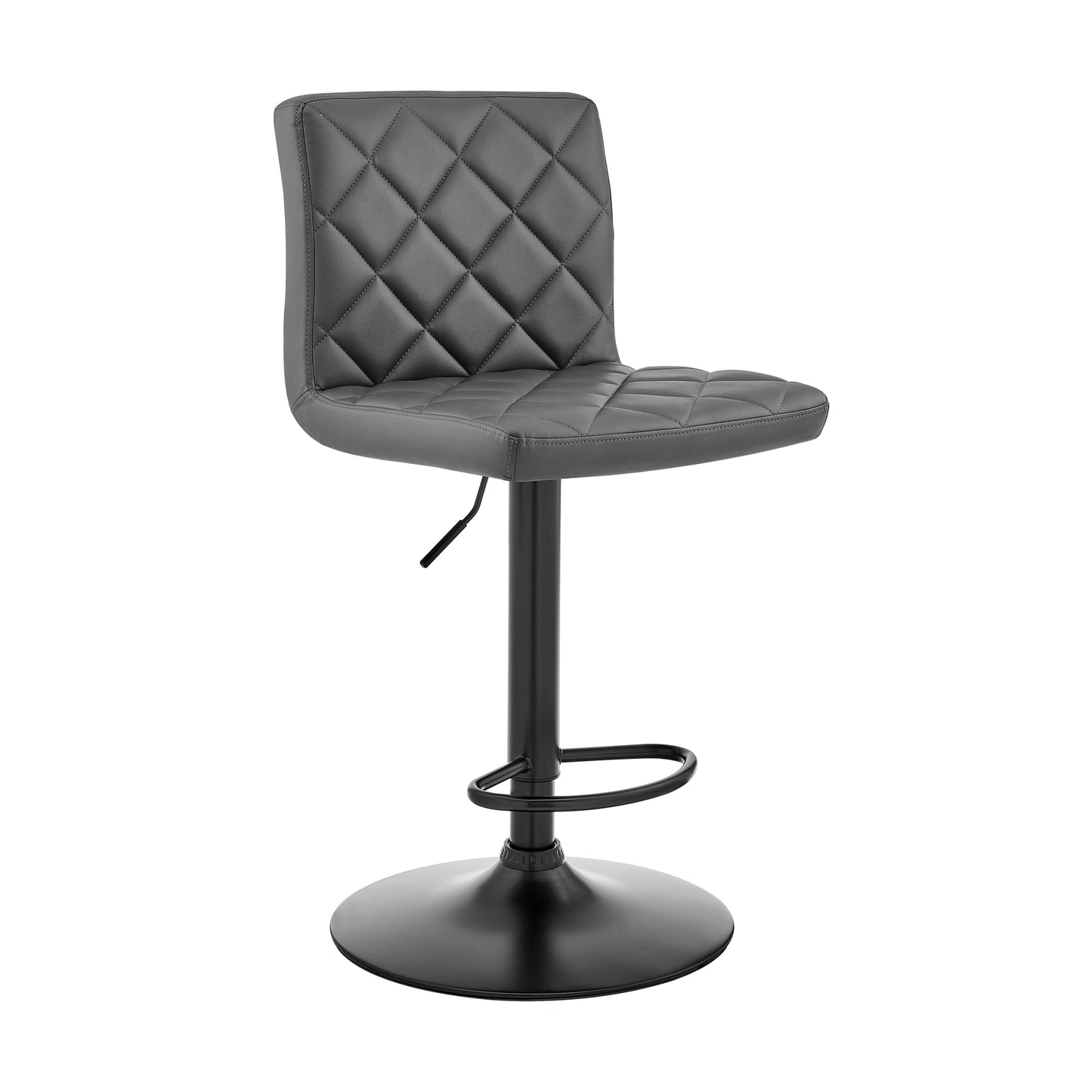 Duval Adjustable Faux Leather Swivel Bar Stool