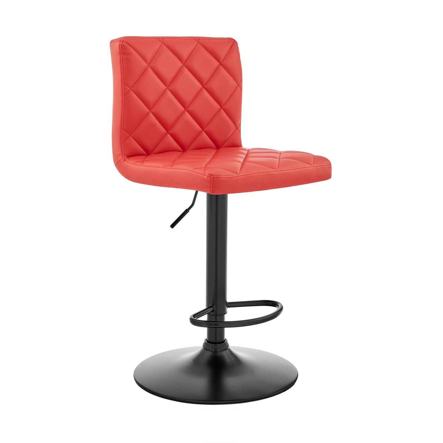 Duval Adjustable Faux Leather Swivel Bar Stool