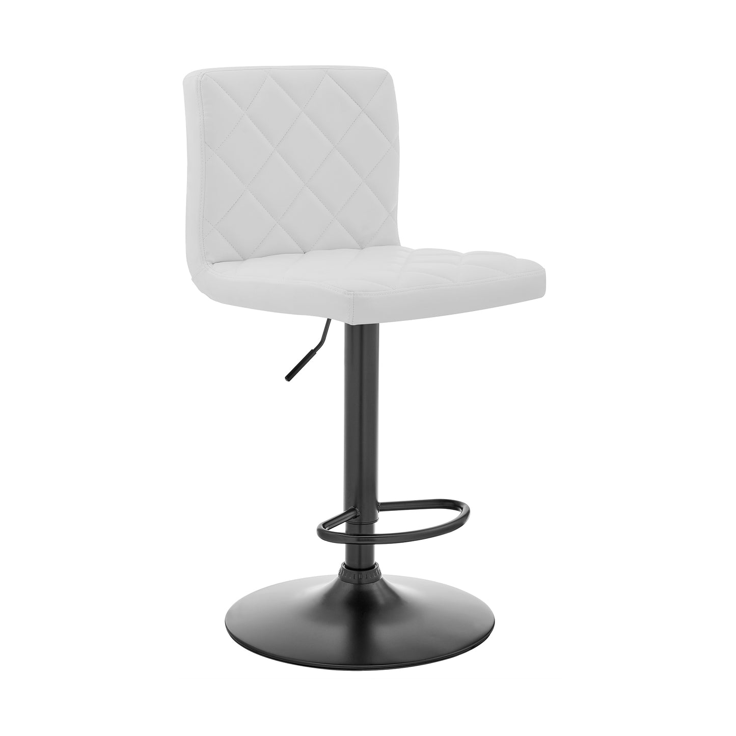 Duval Adjustable Faux Leather Swivel Bar Stool